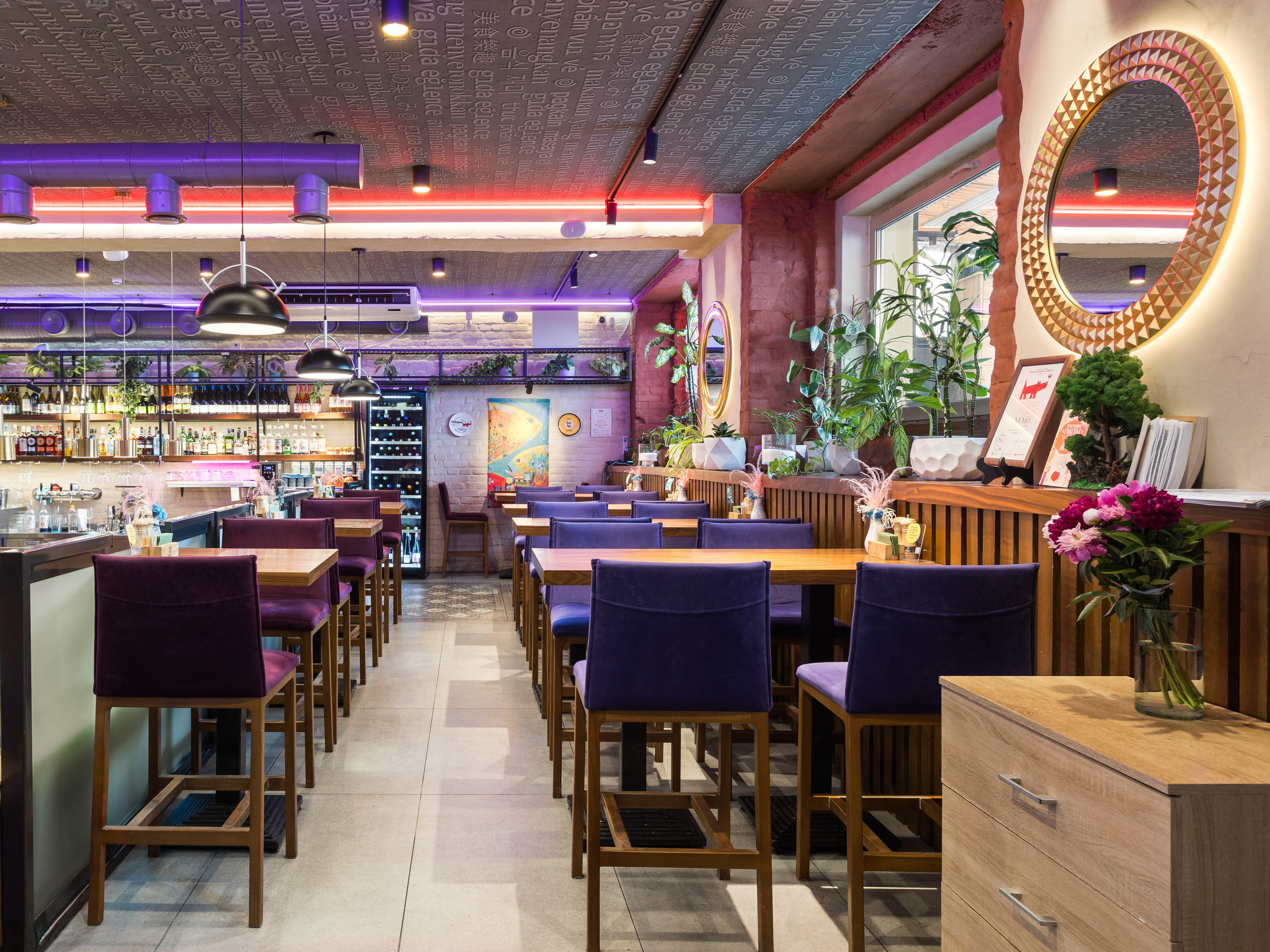 Ресторан NEMO. Интерьерный фотограф в Новосибирске