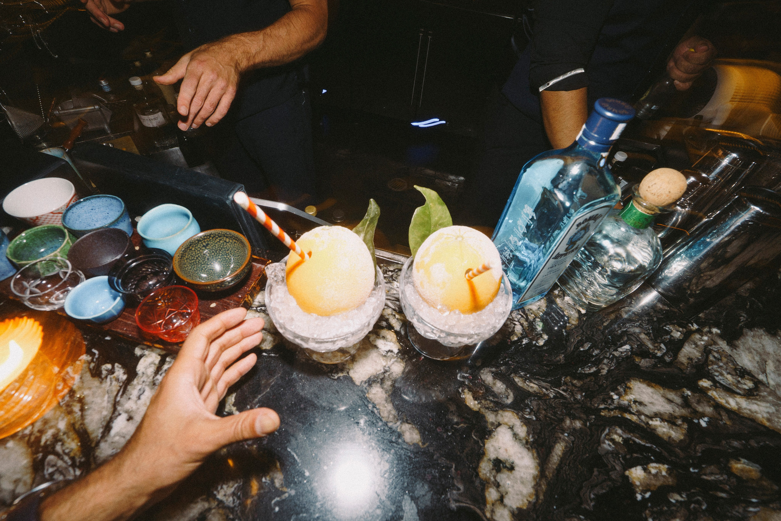 Birthday party at a restaurant. New York photographer RINAT SHAHMETOV in New York city