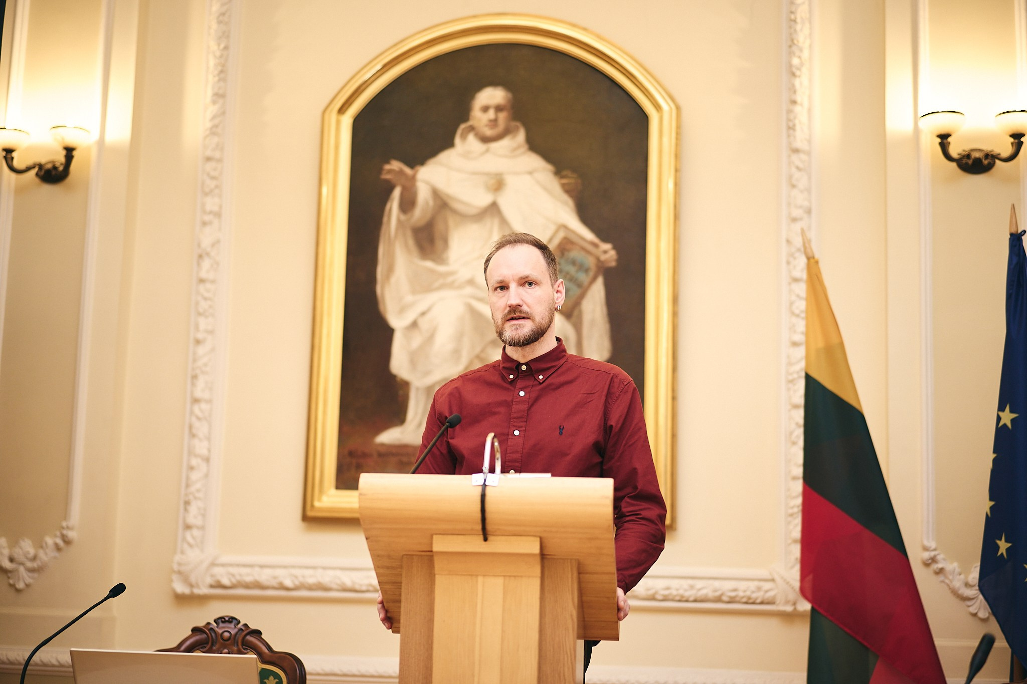 Lithuanian Geographical Society. Photographer in Vilnius