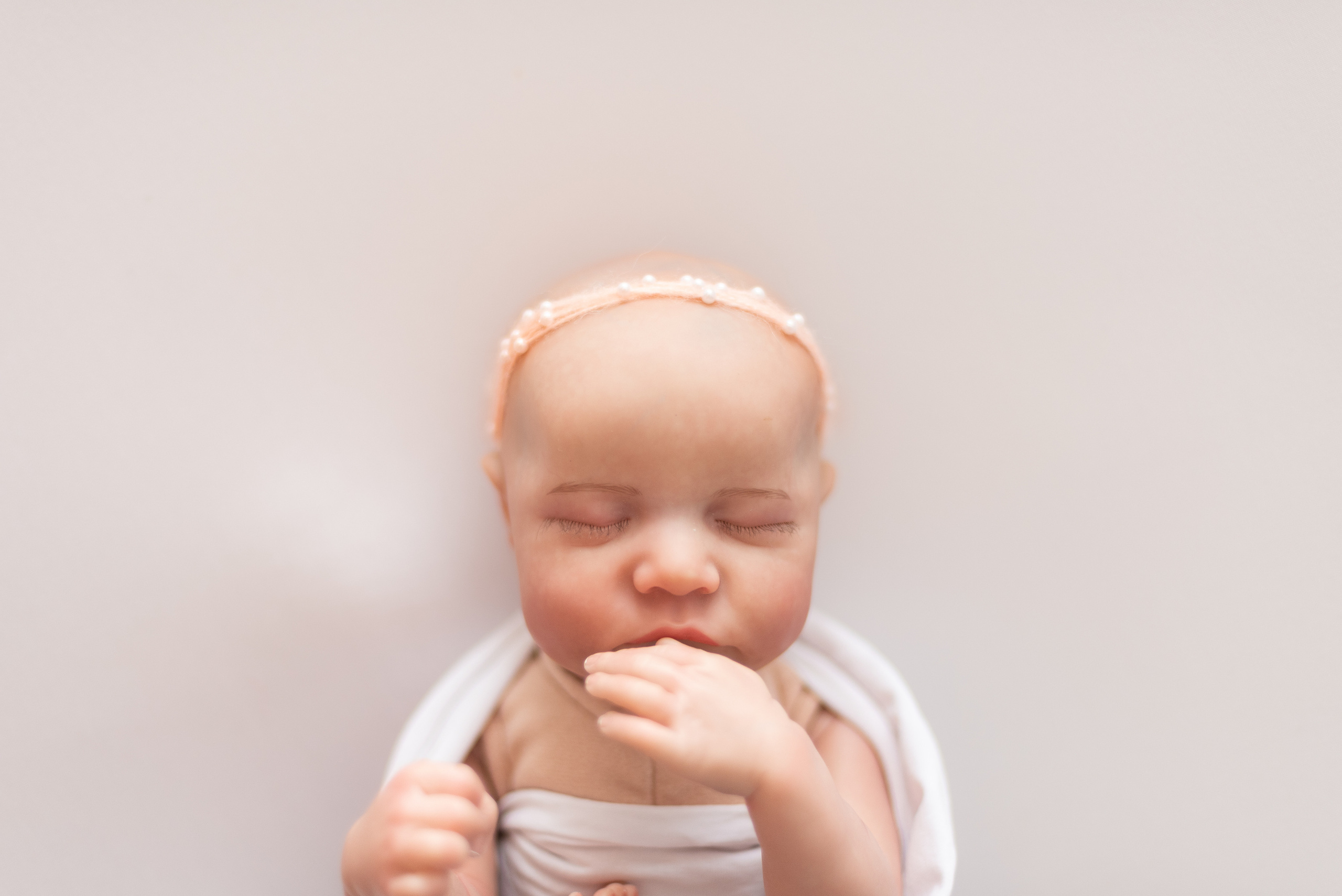 Повязка «розовые бусины»