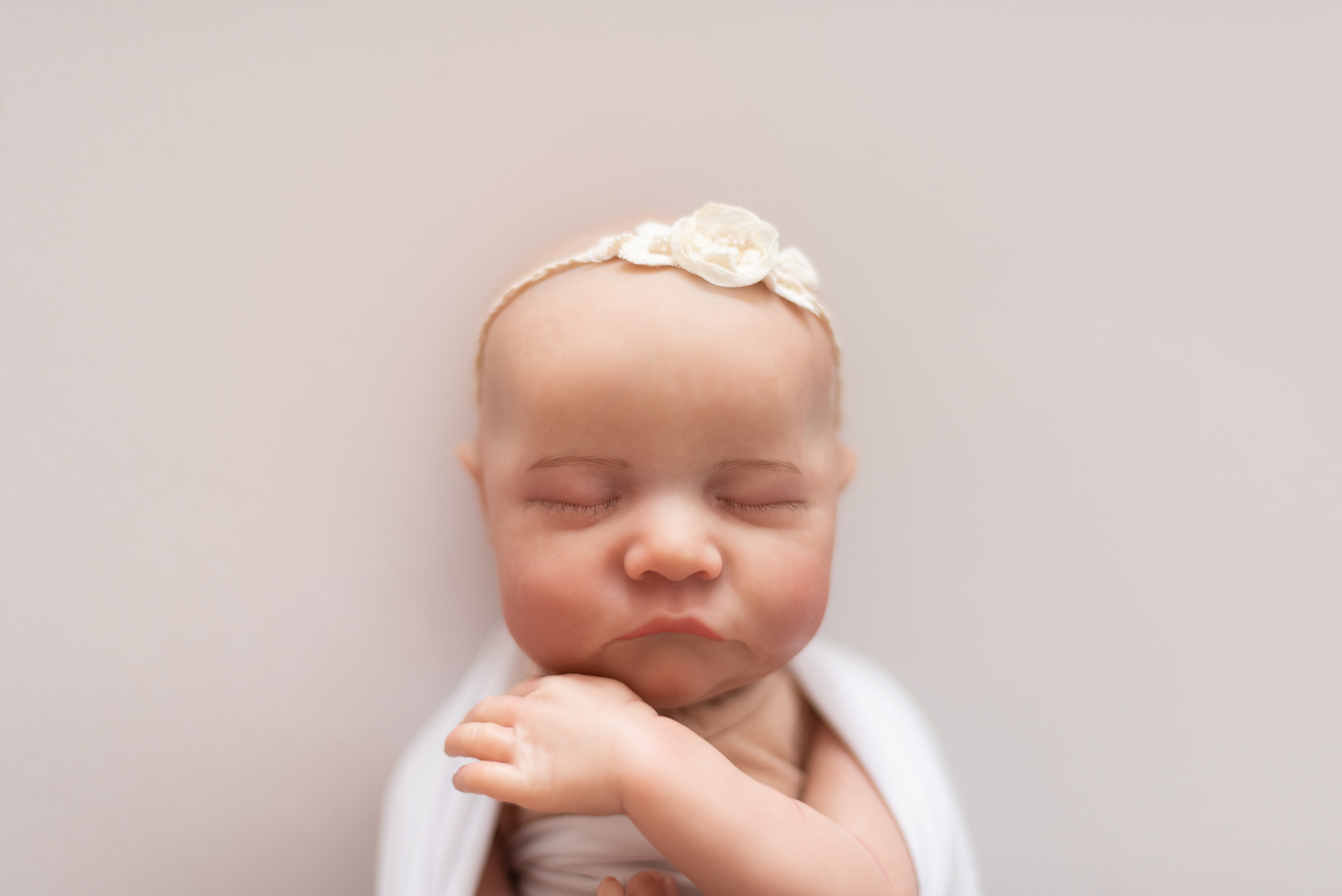 Повязка «белые цветы»✨