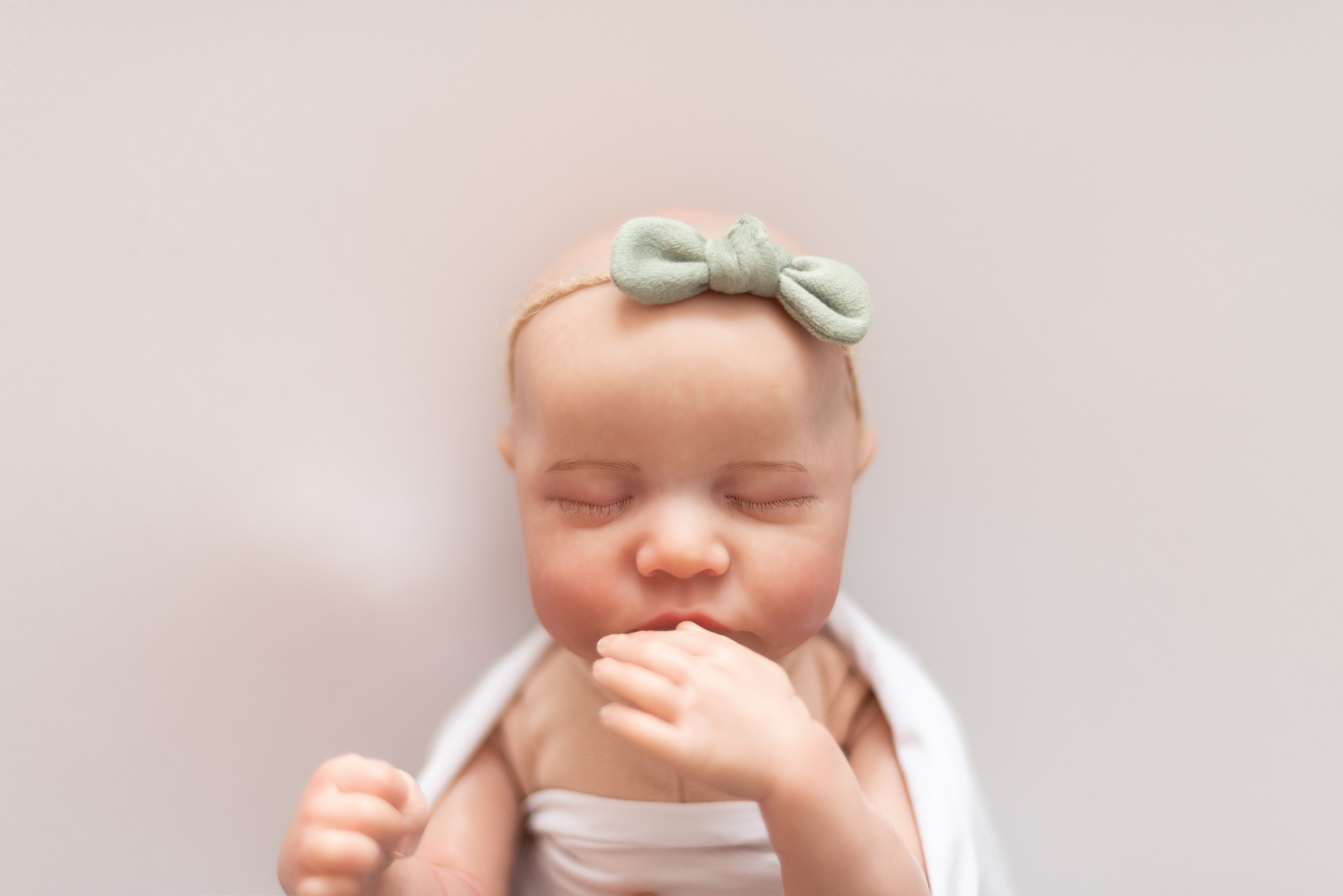 Повязка «пыльно-зелёный бант»✨