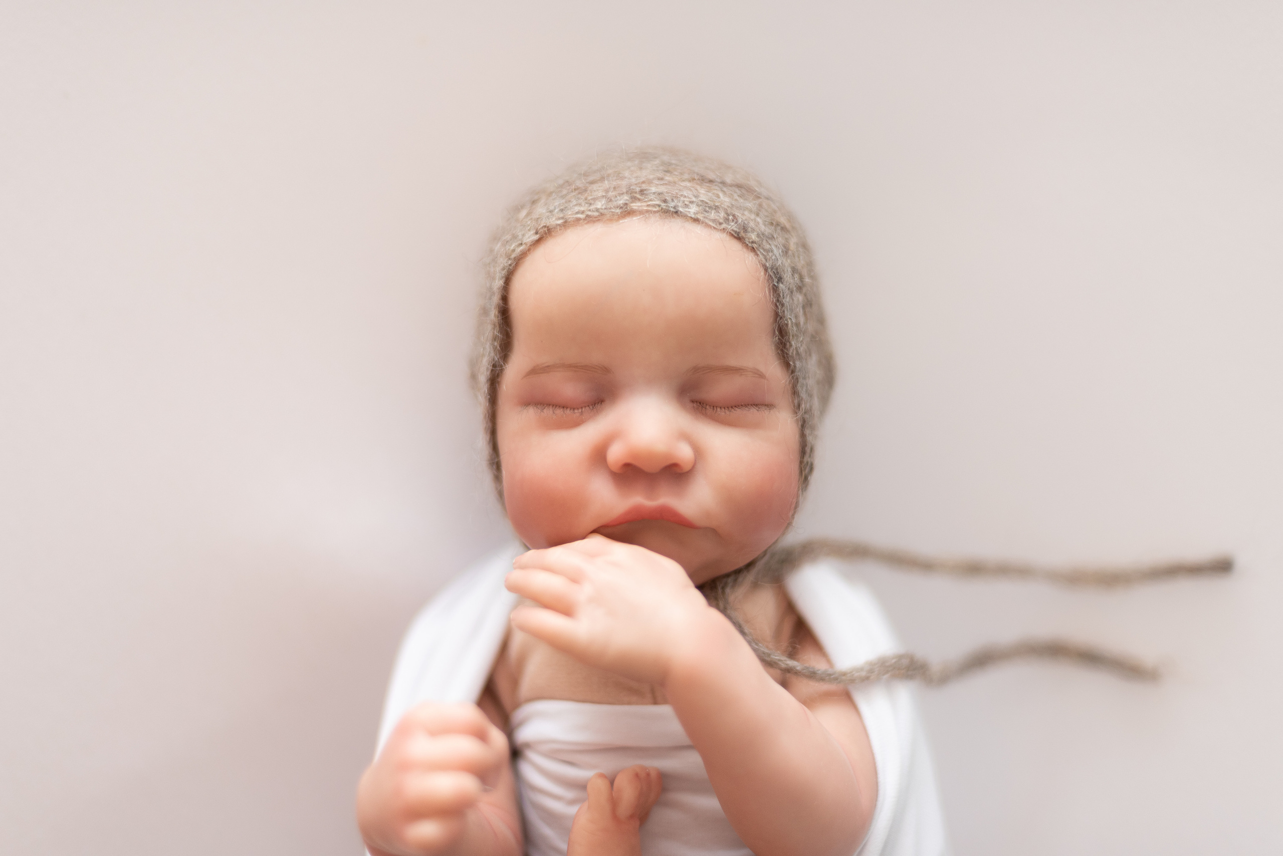 Чепчик бежевый✨