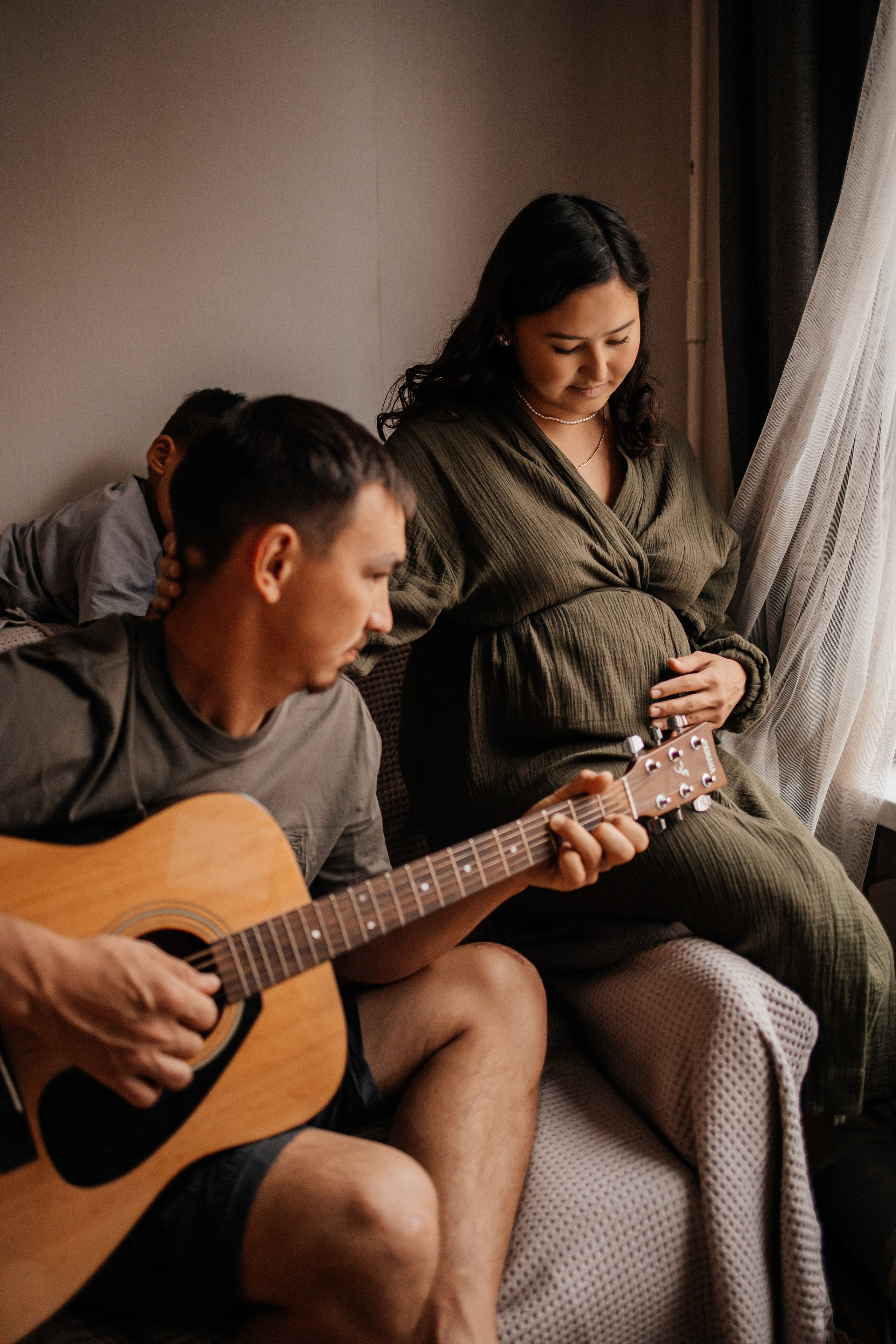 Домашняя фотосессия беременности. Фотограф Алия Танцыкужина