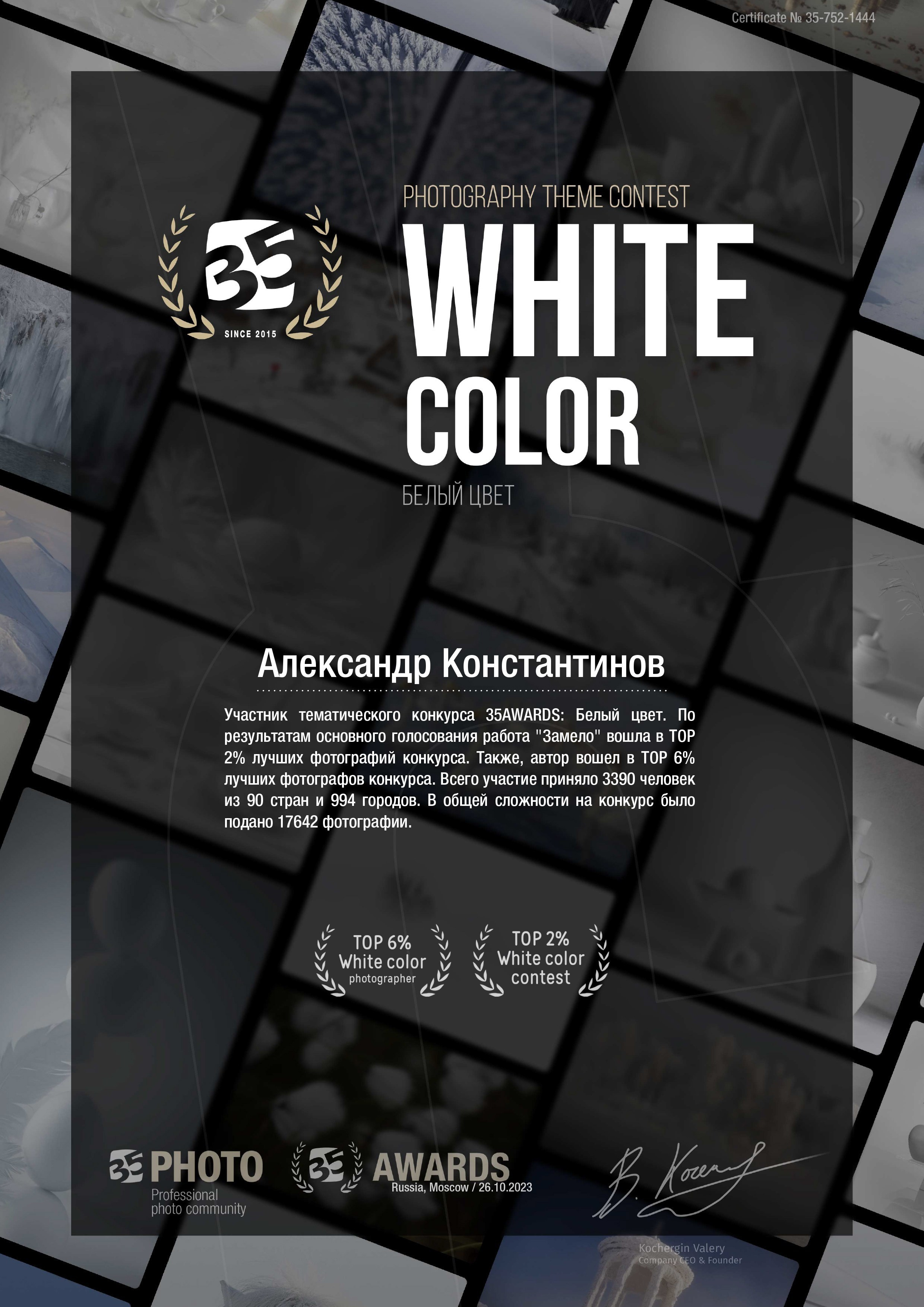 Дипломы, публикации в СМИ. Авторские стильные фотокартины