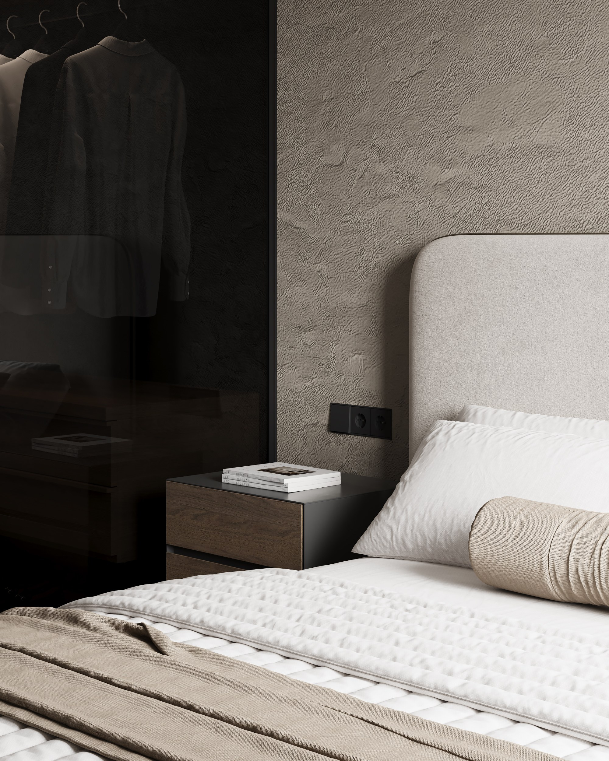 Modern beige. Дизайн интерьера | 3D визуализация | Миланская Марина