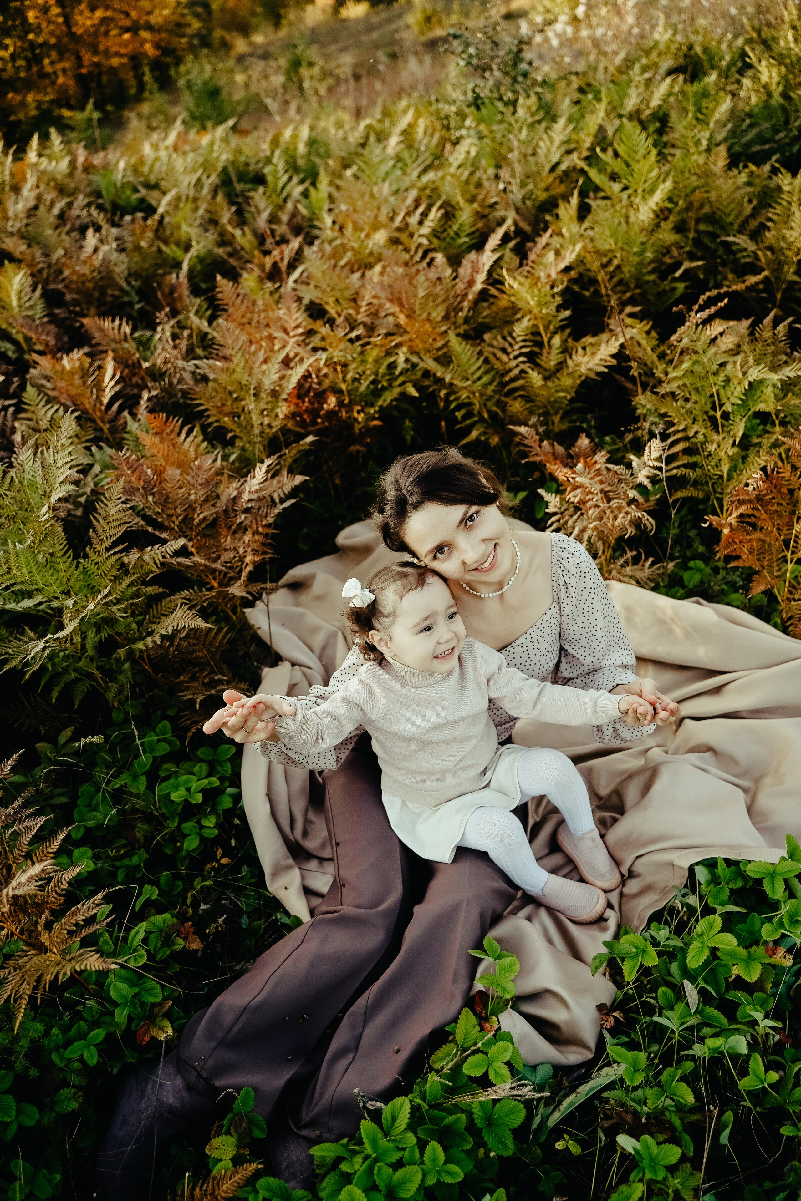 Мама и Дочка Осенняя фотосъемка