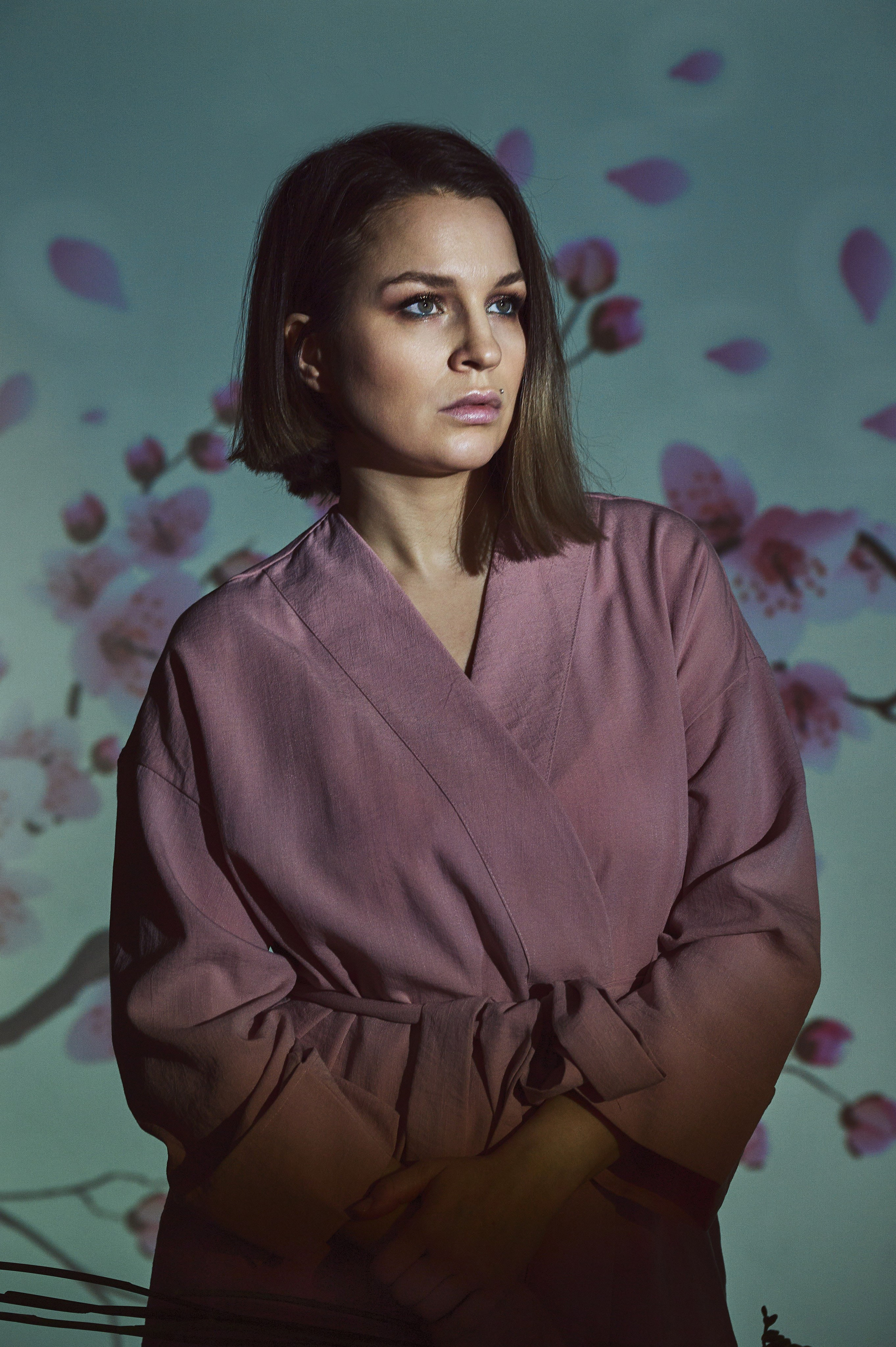 Фотосессия Ксении с проектором