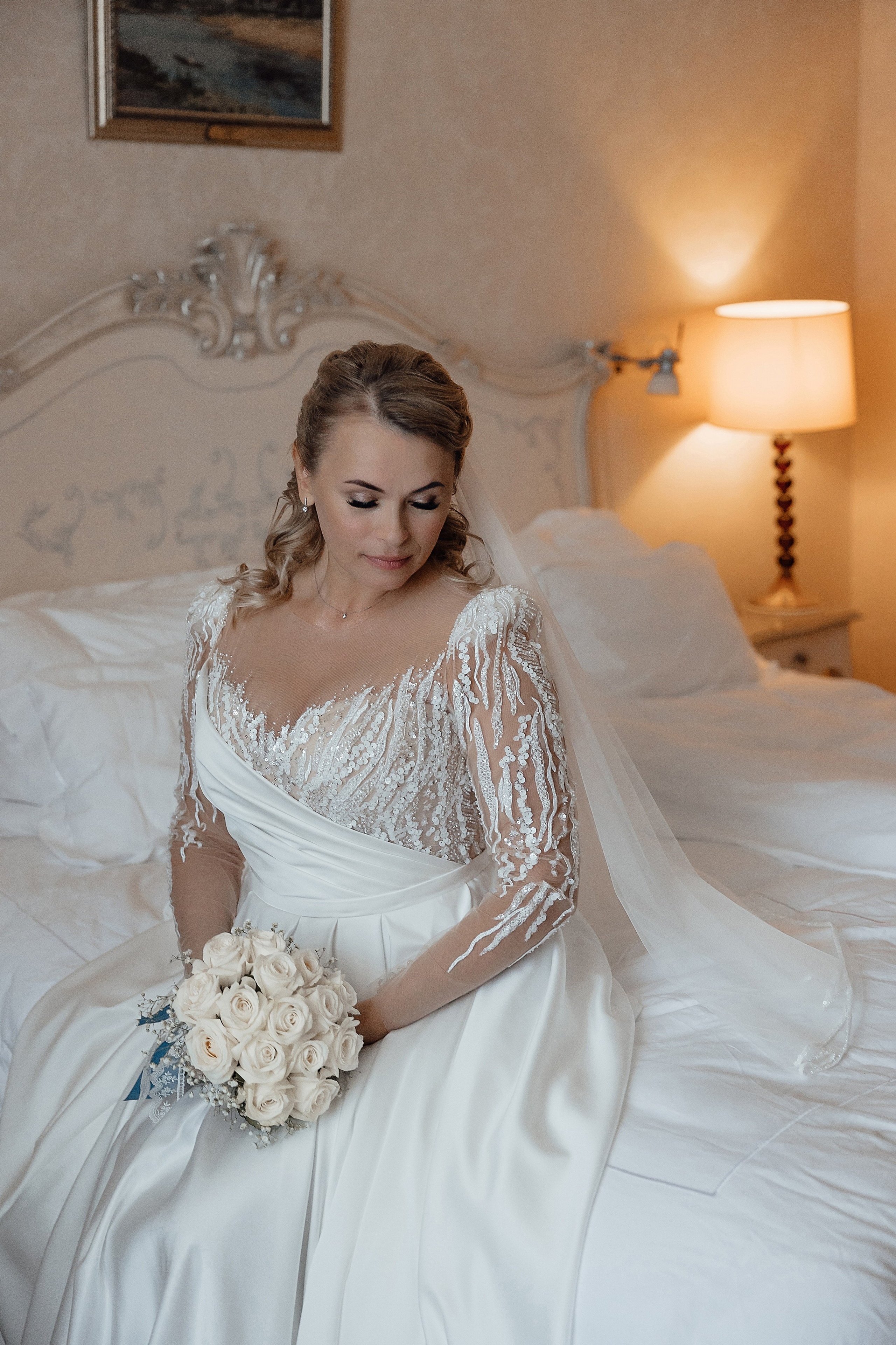 Свадебная фотосессия в Radisson Collection Hotel Moscow. Свадебный фотограф в Москве Дарья Олендарёва