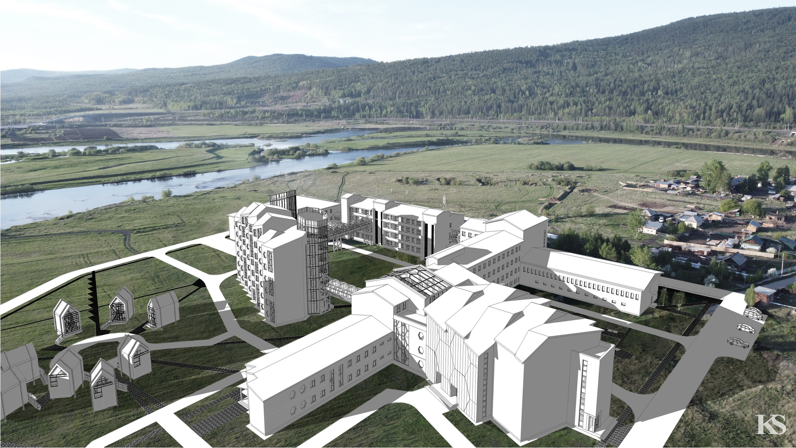 Концепт модернизации санатория «Усть-Кут». 3D-дизайнер Кристина Пуляевская