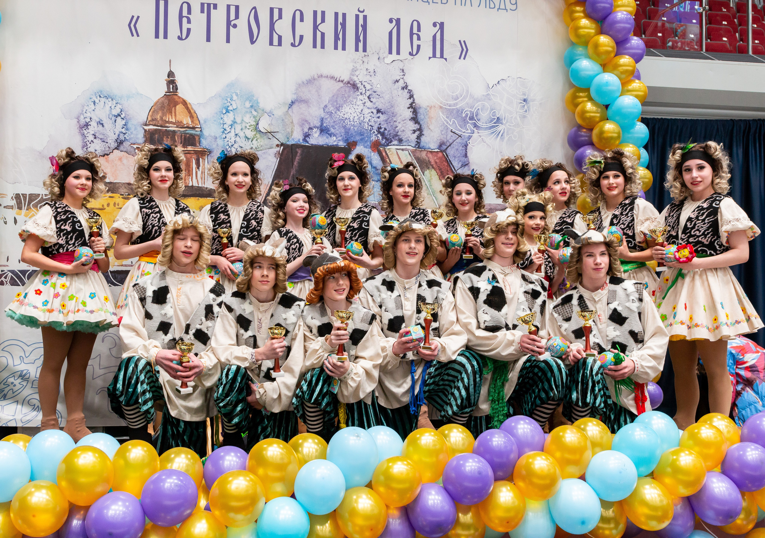 VII Ежегодный фестиваль массовых танцев на льду и фигурного катания «Петровский лёд» Санкт-Петербург 2024. Репортажный фотограф в Москве