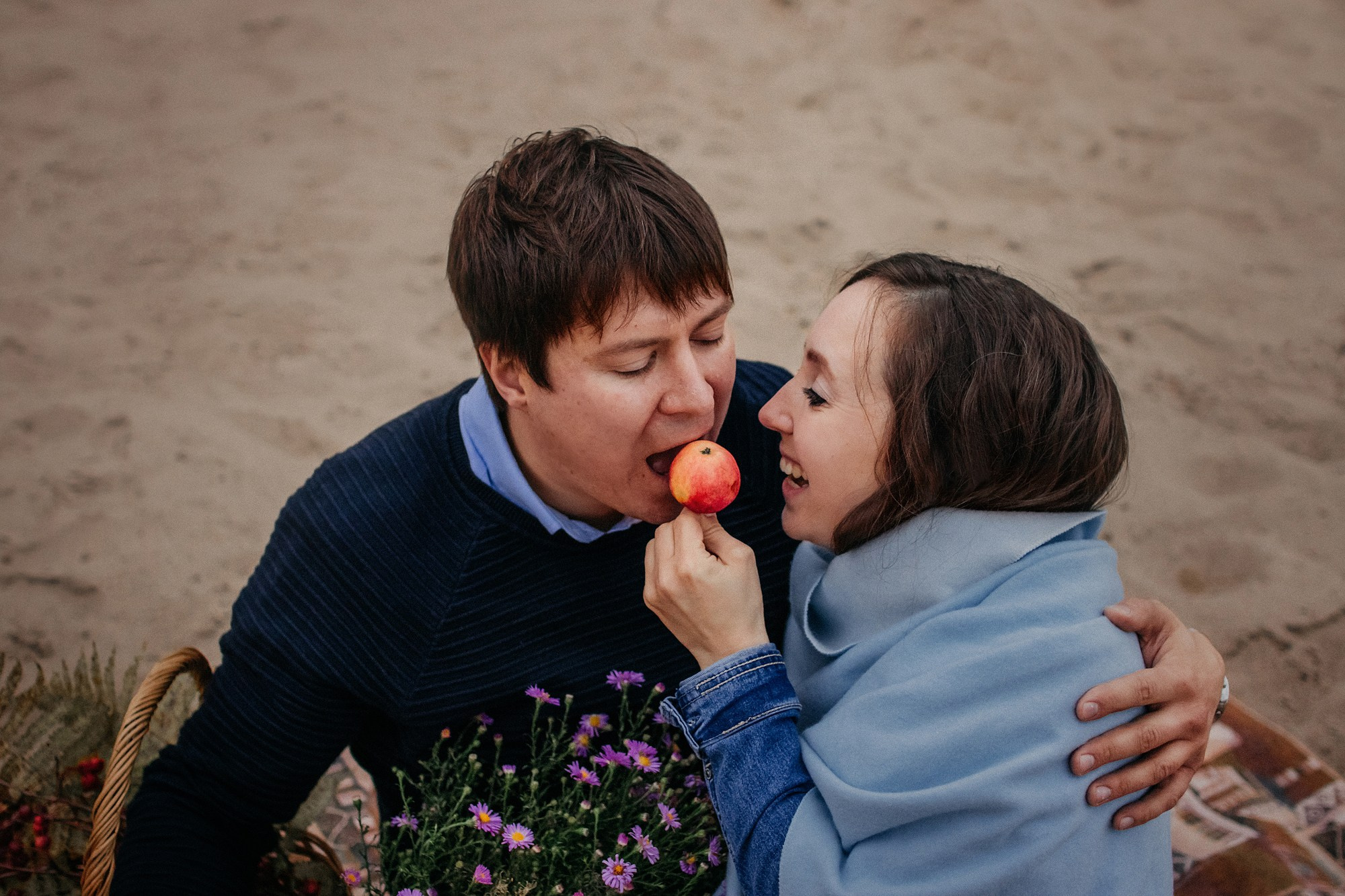 Наталья, Илья и фоксы. Фотограф Наталья Потапова