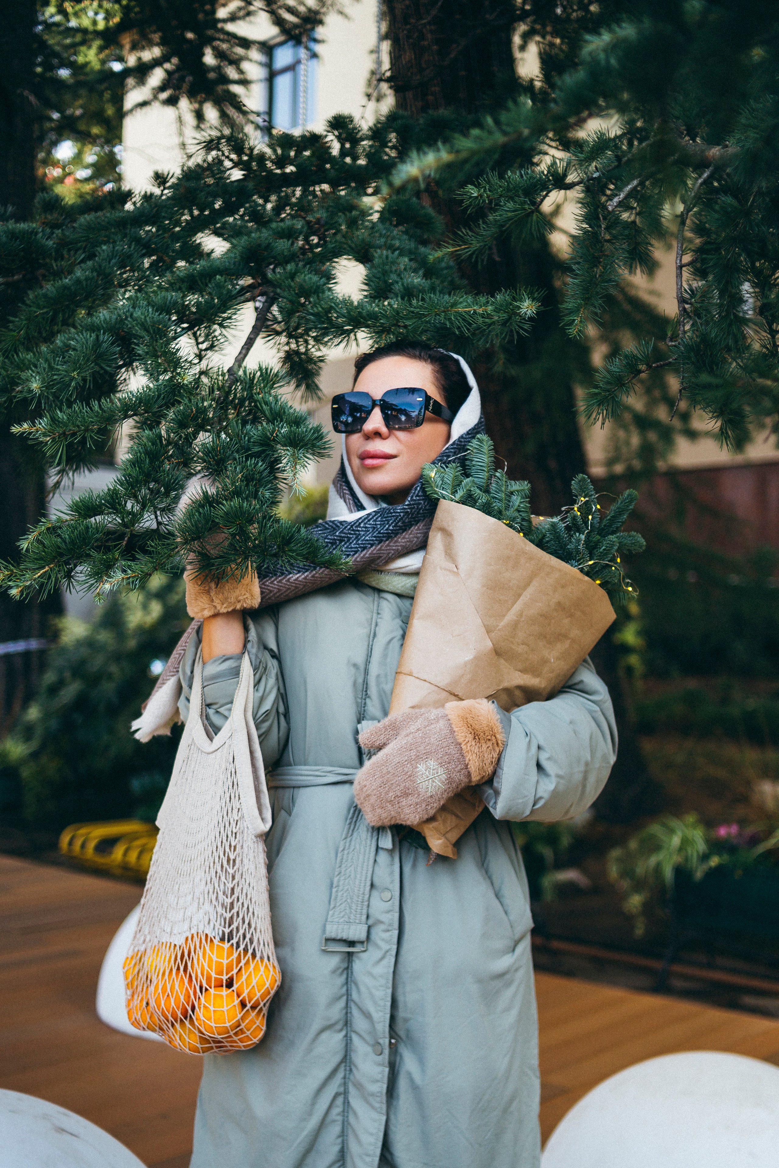 Новогодняя прогулка с Дианой @di_laviie. Семейный фотограф Валентина Качур в Сочи