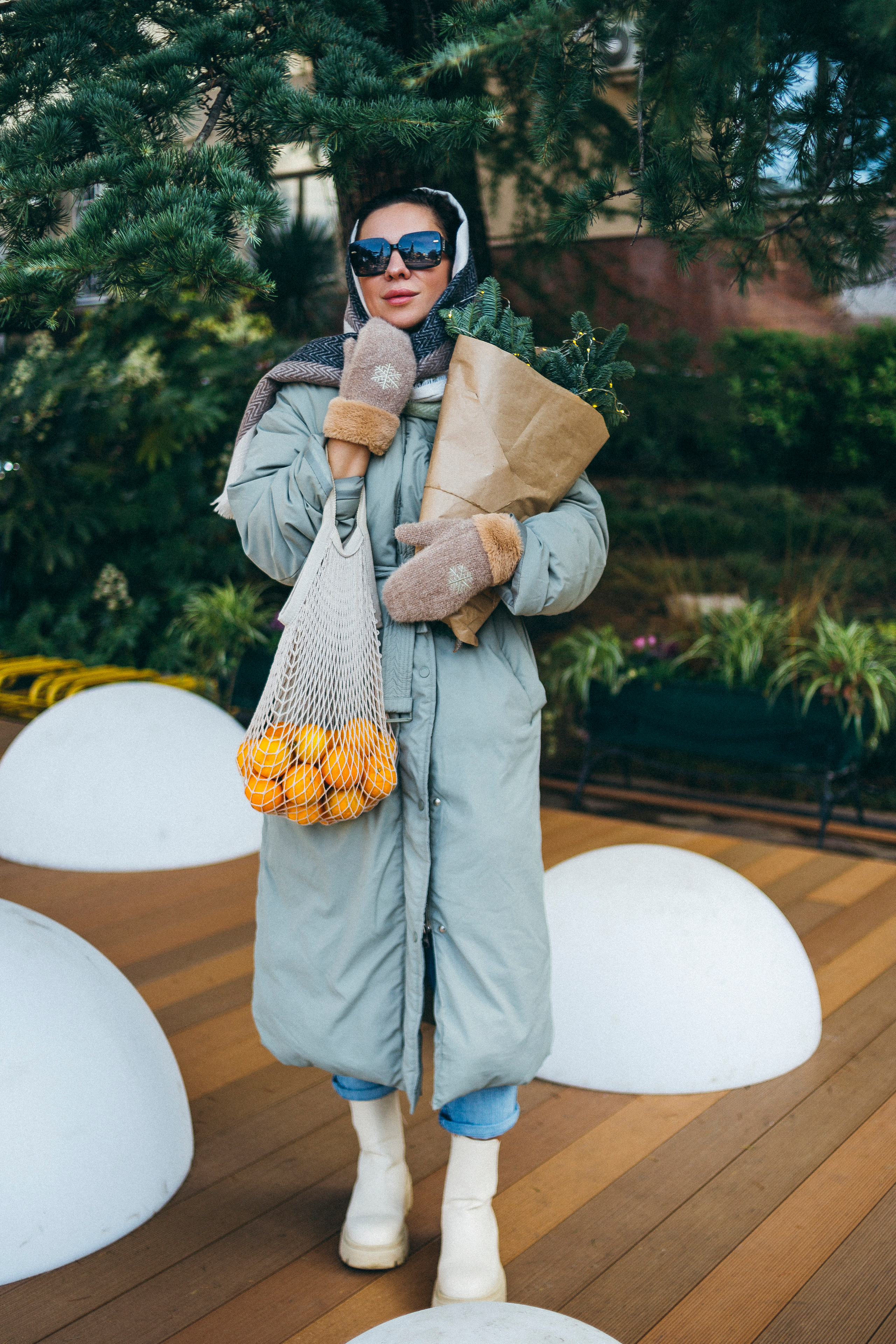 Новогодняя прогулка с Дианой @di_laviie. Семейный фотограф Валентина Качур в Сочи