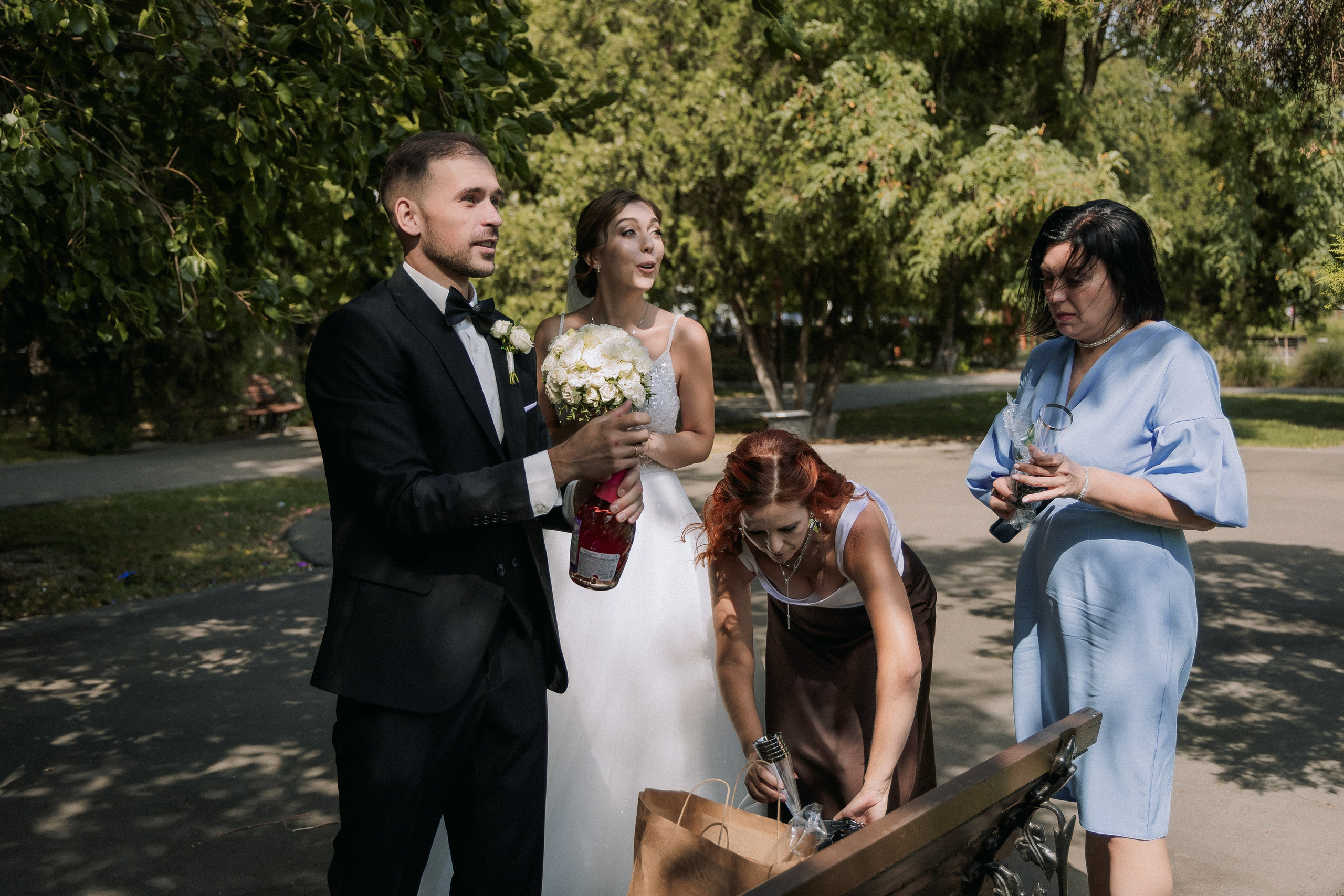 Свадебная прогулка Екатерины и Евгения. Свадебная фотография. Арина Рубах