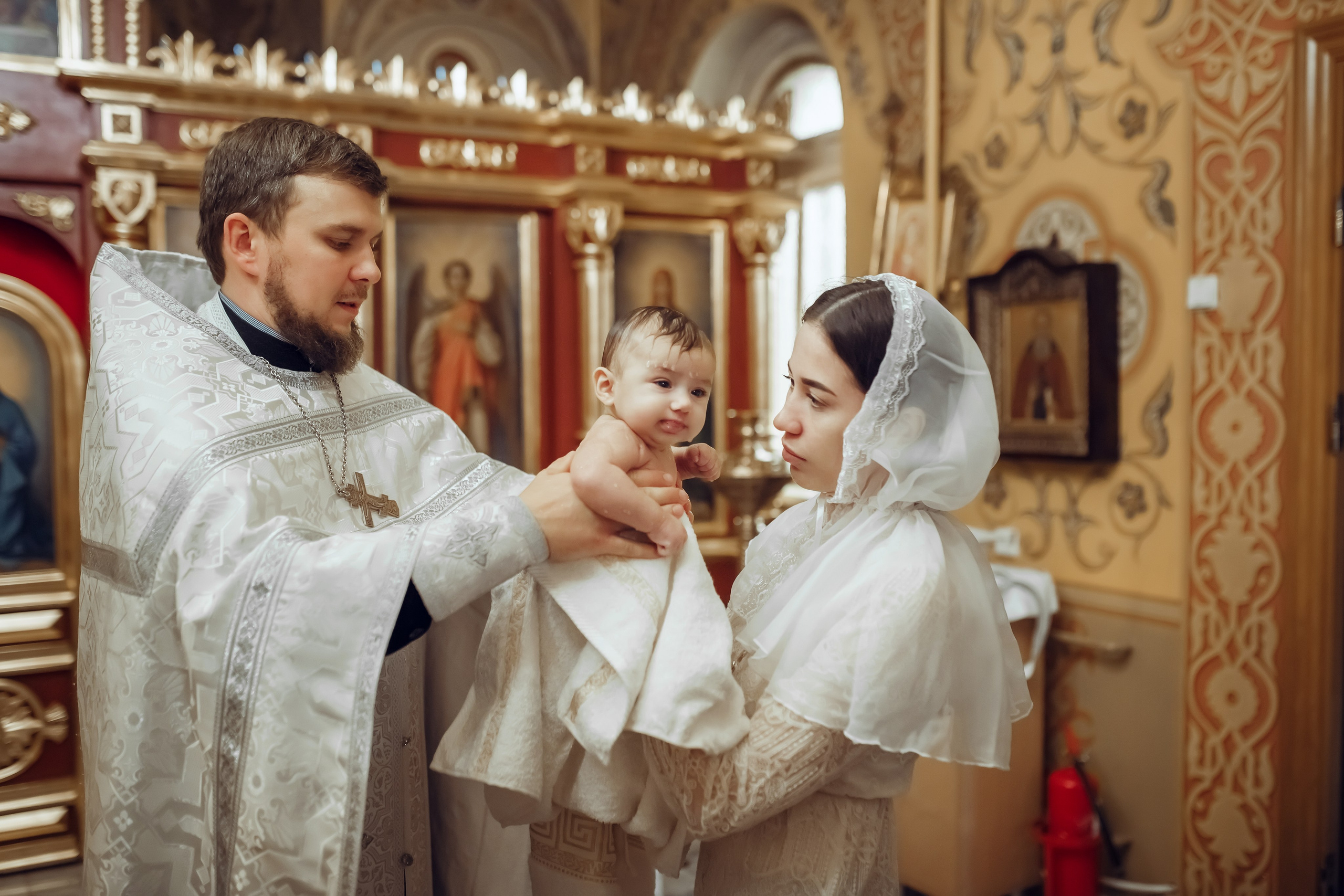 Крещение Василисы. Фотограф на Крещение, семейный фотограф в Москве