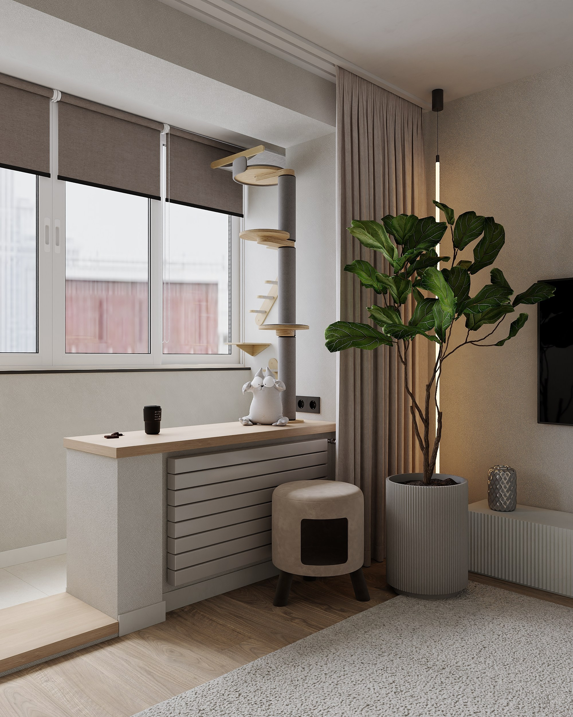 Квартира семьи Милюковых. 3D визуализатор в Москве Сердюк Владислав