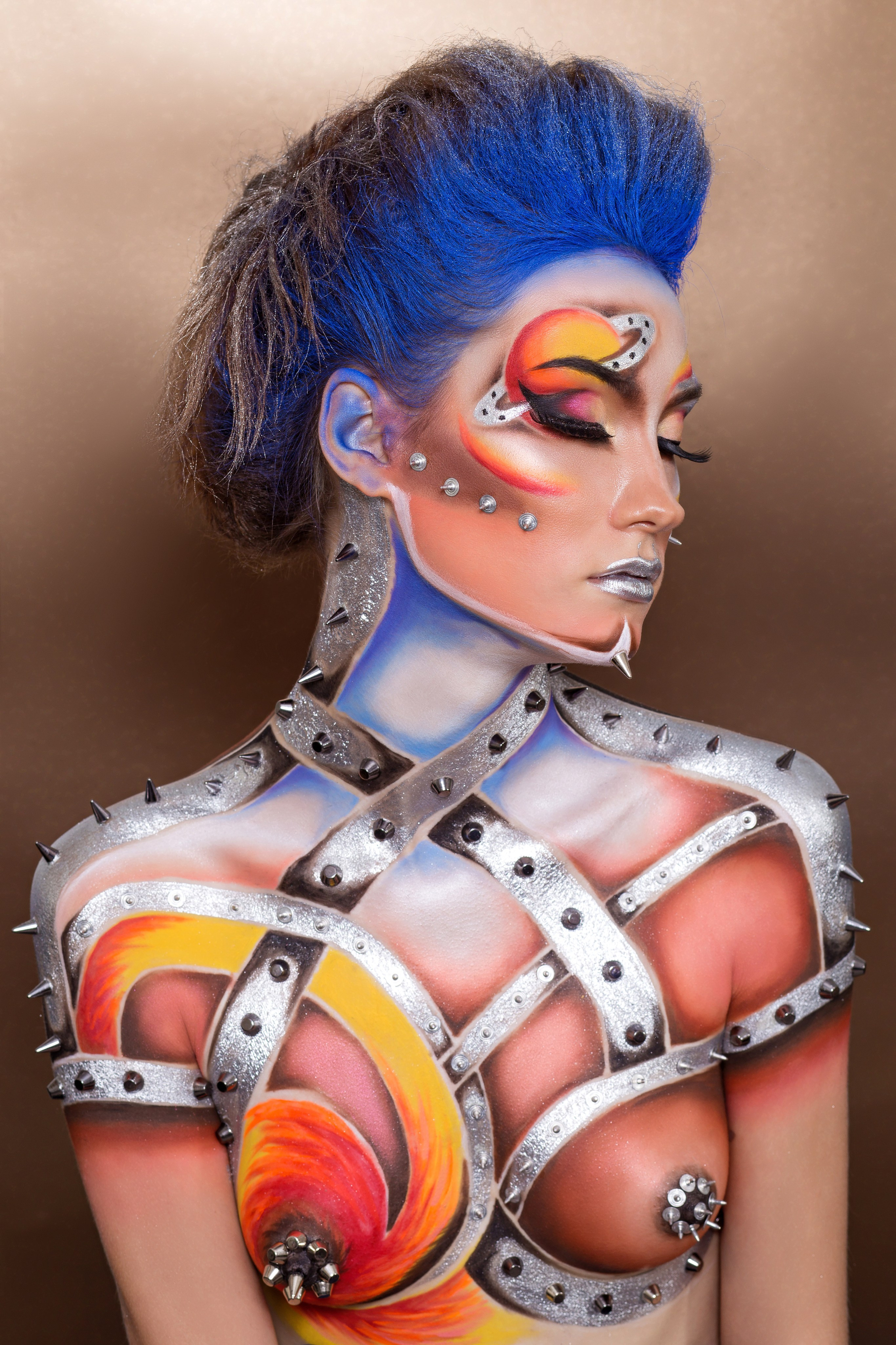 Съёмка для Чемпионата по визажу и парикмахерскому искусству, визажист Инна Воронцова. Татьяна Мирзоян