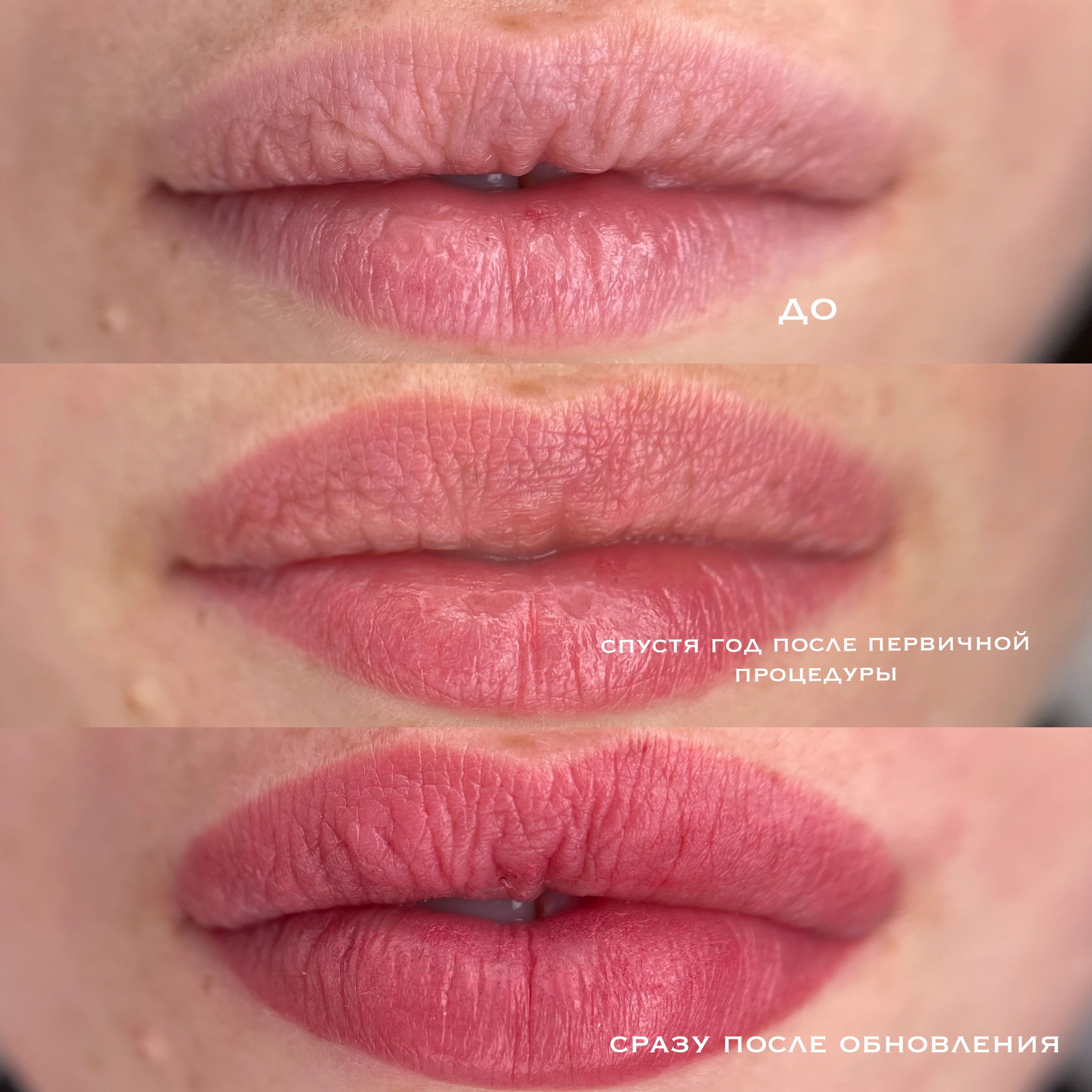 ГУБЫ зажившие. Перманентный макияж и удаление старого татуажа в Ростове-на-Дону Дарья Исакова