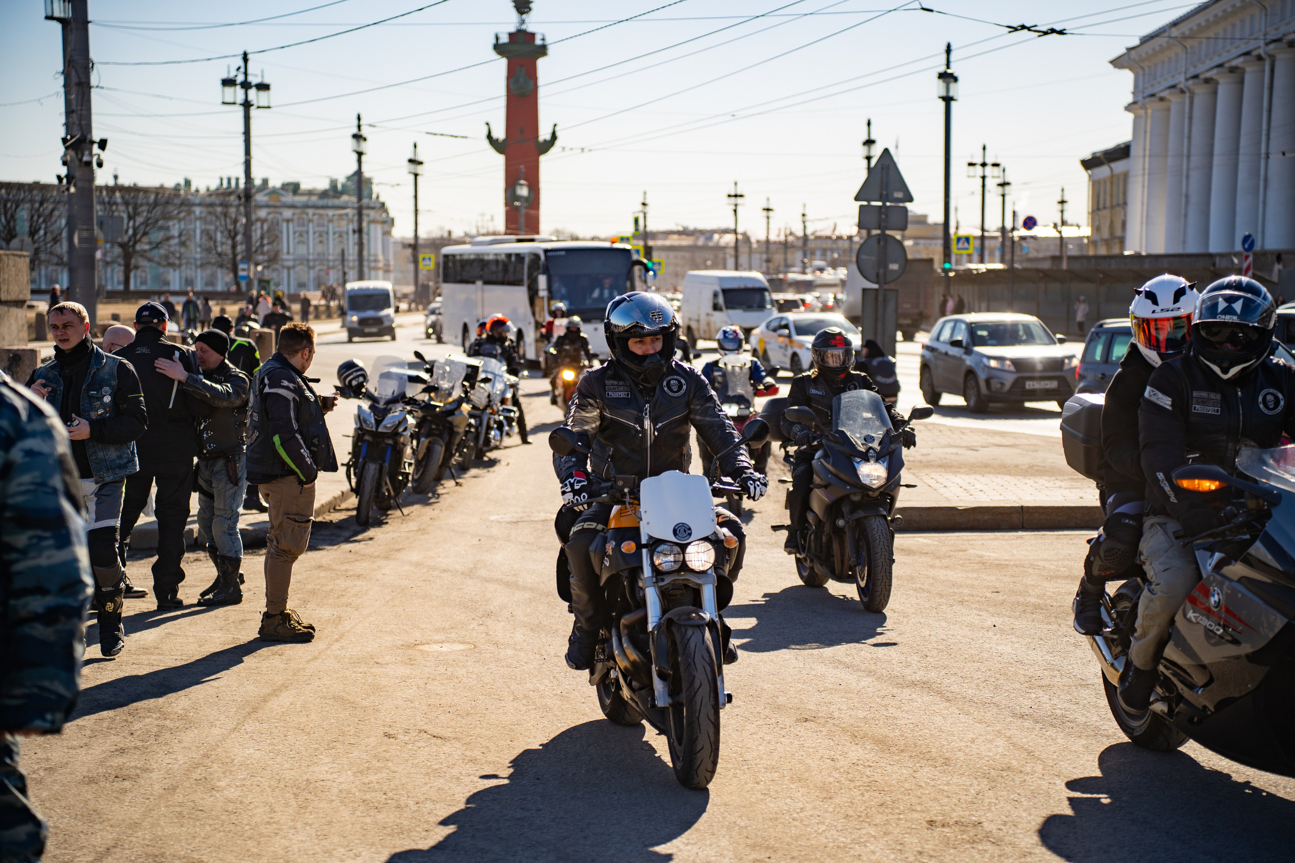 Весенний прохват мотоклуба Normans Riders MC. Концертный и репортажный фотограф в Санкт-Петербурге Слава Пахомов