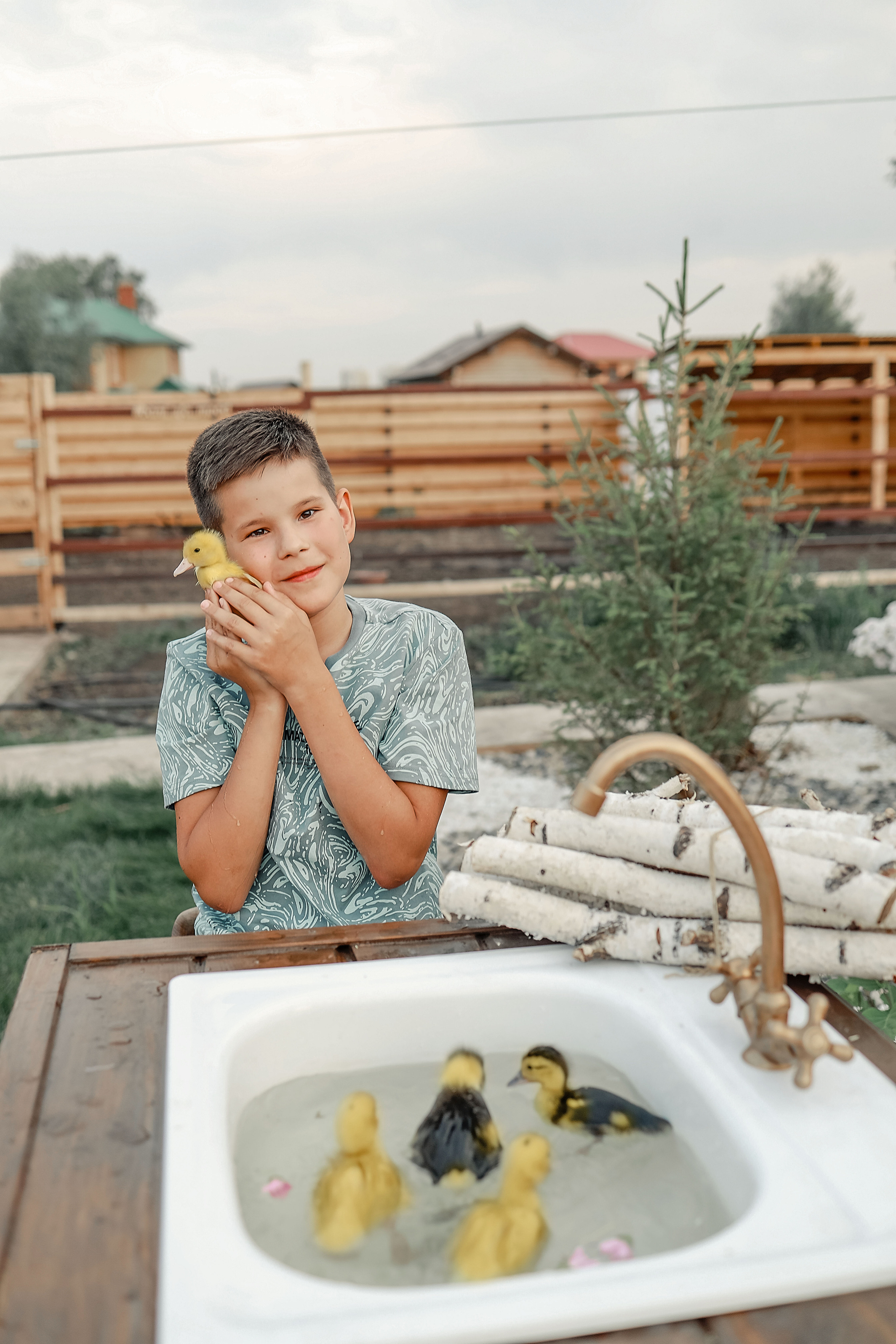Съемка с гусятами, кроликом. Иванова Ирина Свадебный и семейный фотограф г. Уфа