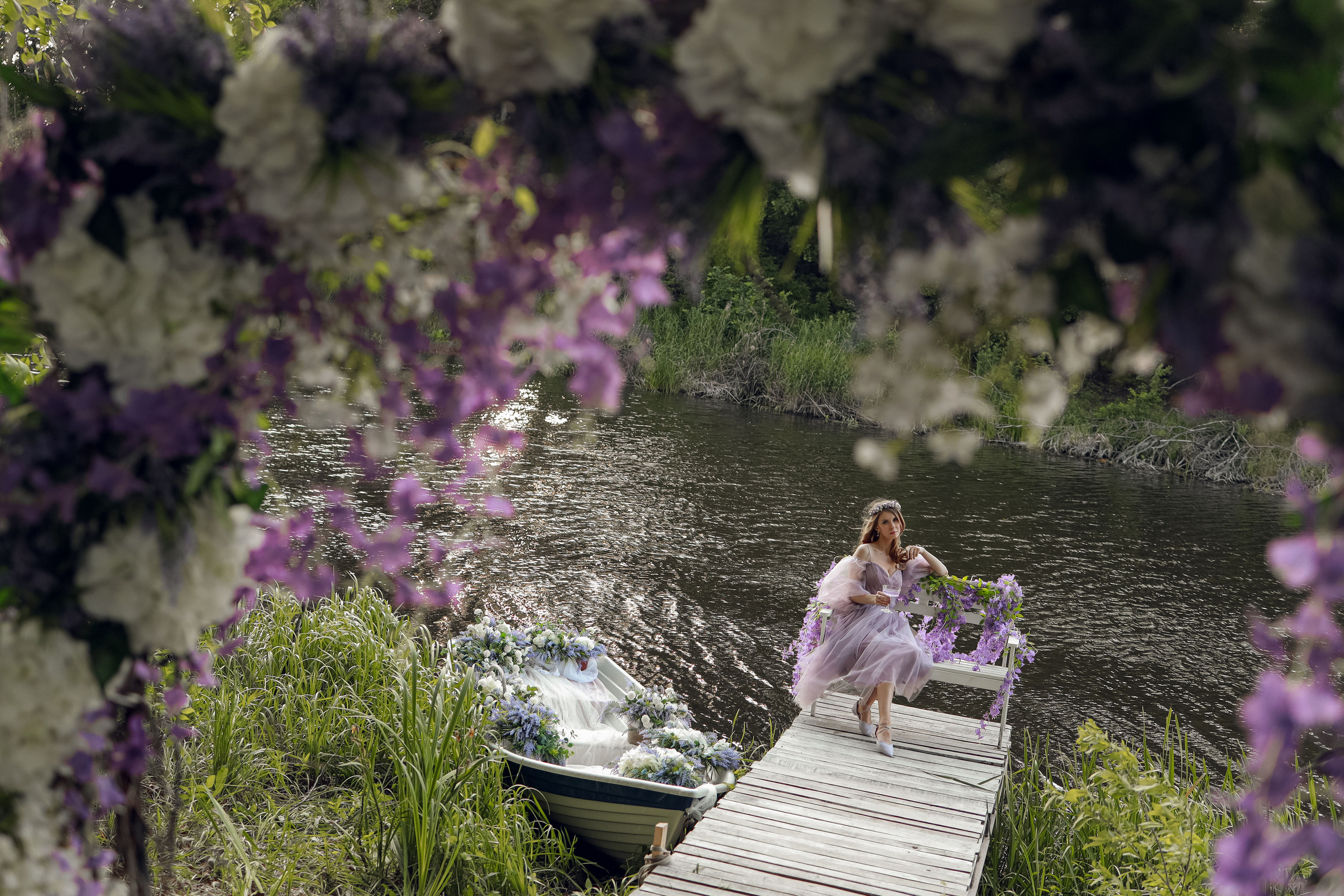 Съемка на лодке и с мольбертом. Иванова Ирина Свадебный и семейный фотограф г. Уфа
