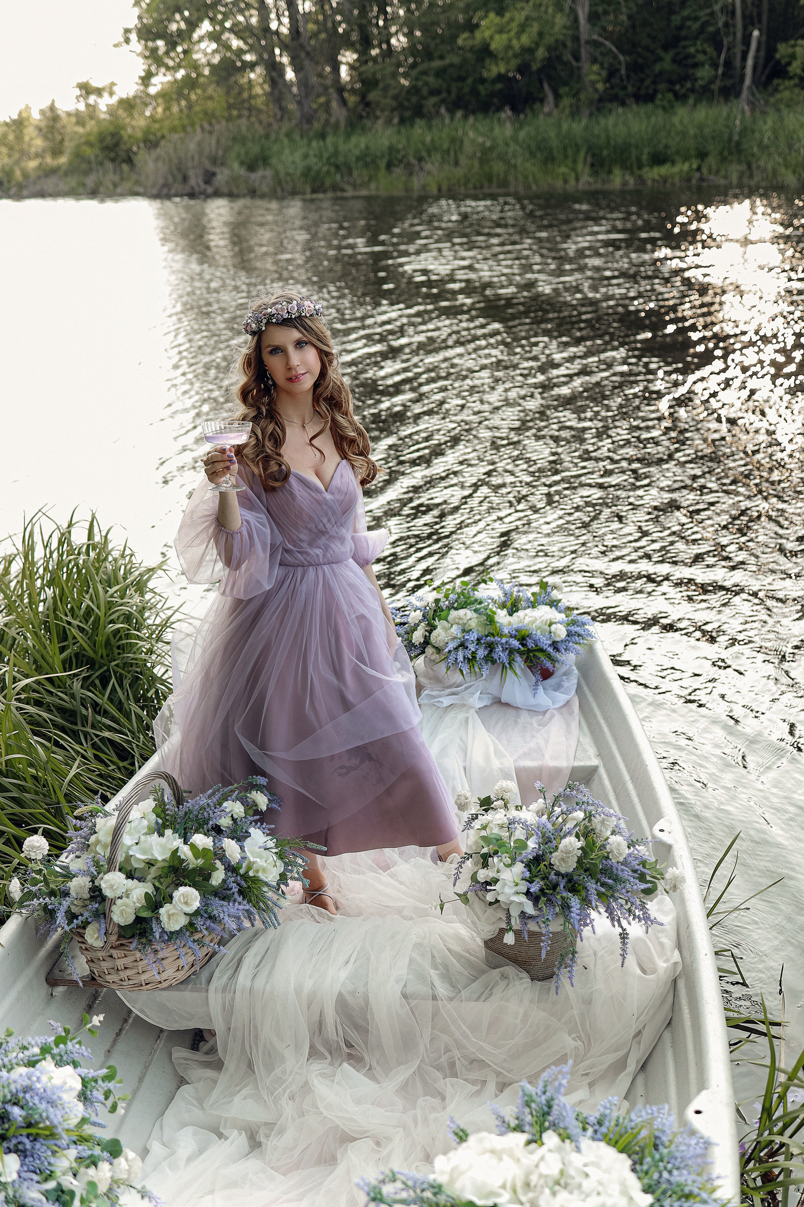 Съемка на лодке и с мольбертом. Иванова Ирина Свадебный и семейный фотограф г. Уфа