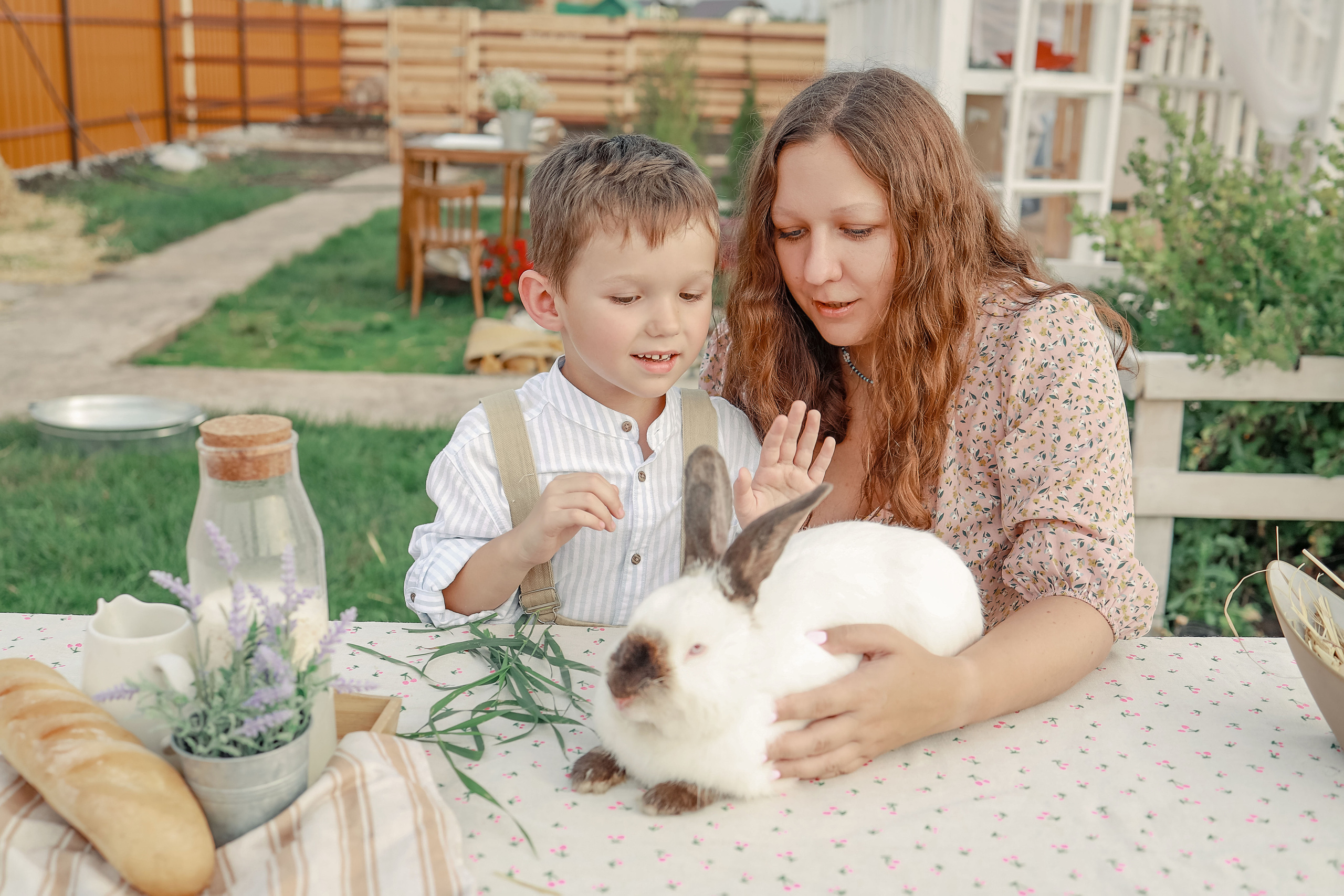 Семейная съемка с гусятами и кроликом. Иванова Ирина Свадебный и семейный фотограф г. Уфа
