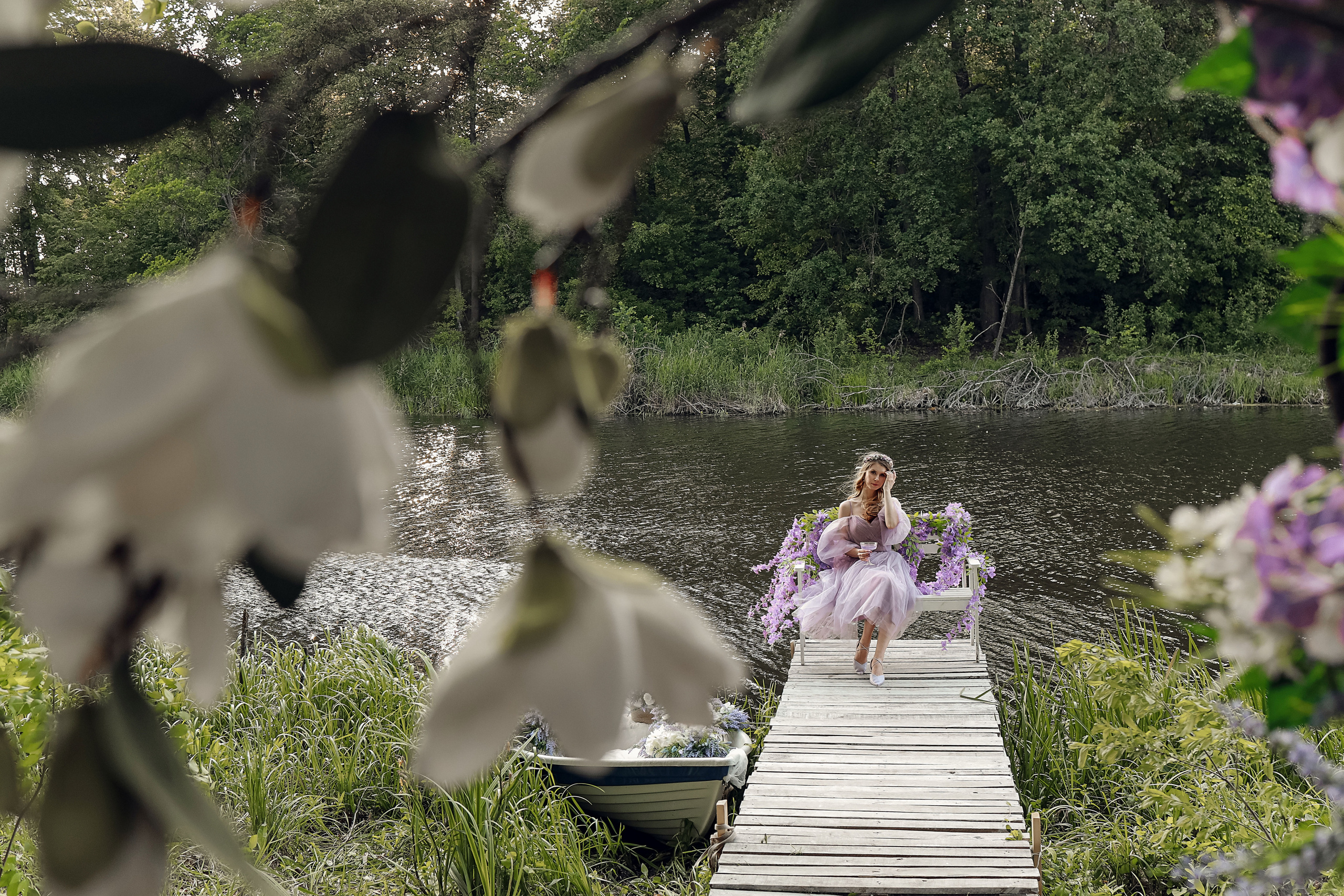 Съемка на лодке и с мольбертом. Иванова Ирина Свадебный и семейный фотограф г. Уфа