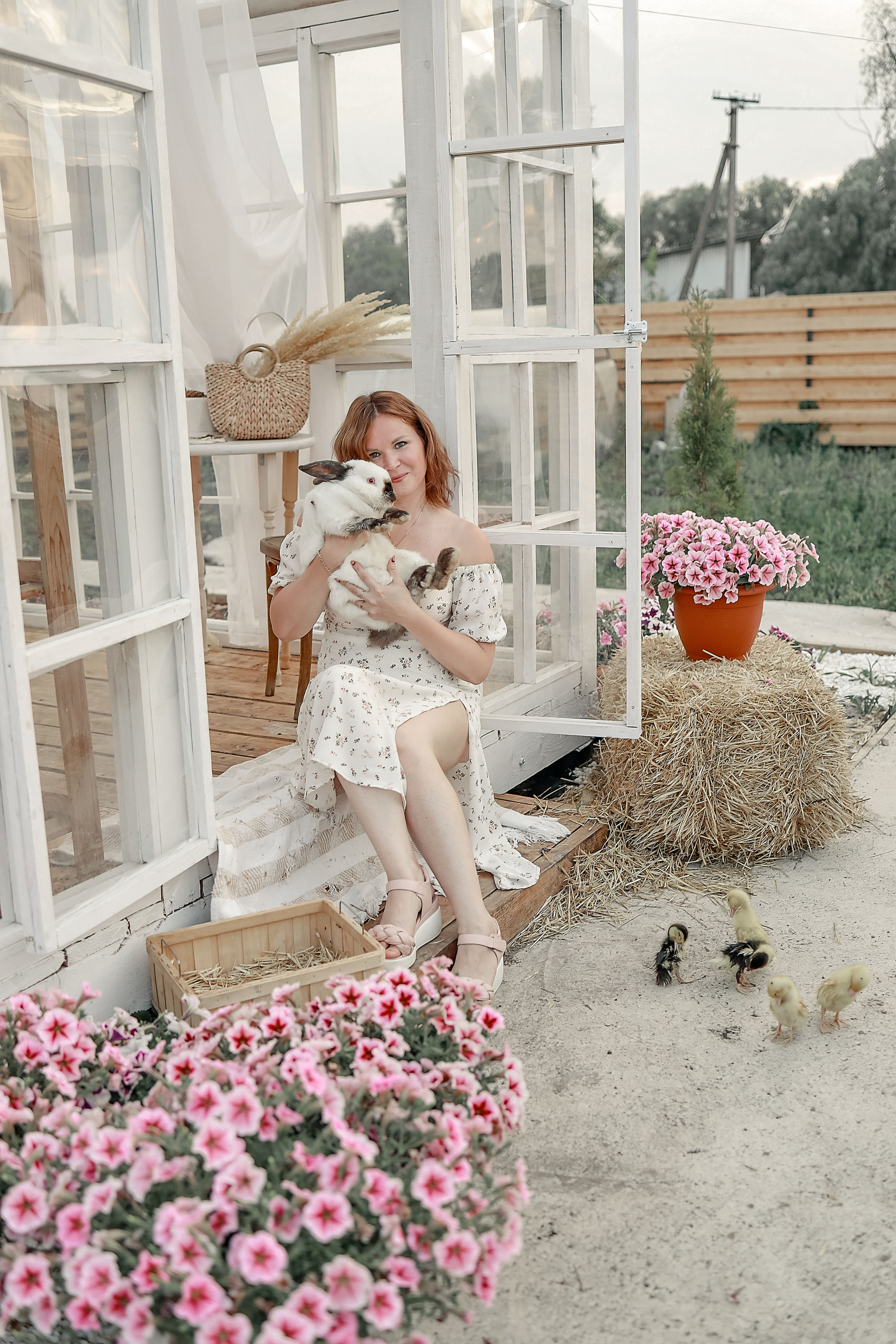 Съемка с гусятами, кроликом. Иванова Ирина Свадебный и семейный фотограф г. Уфа