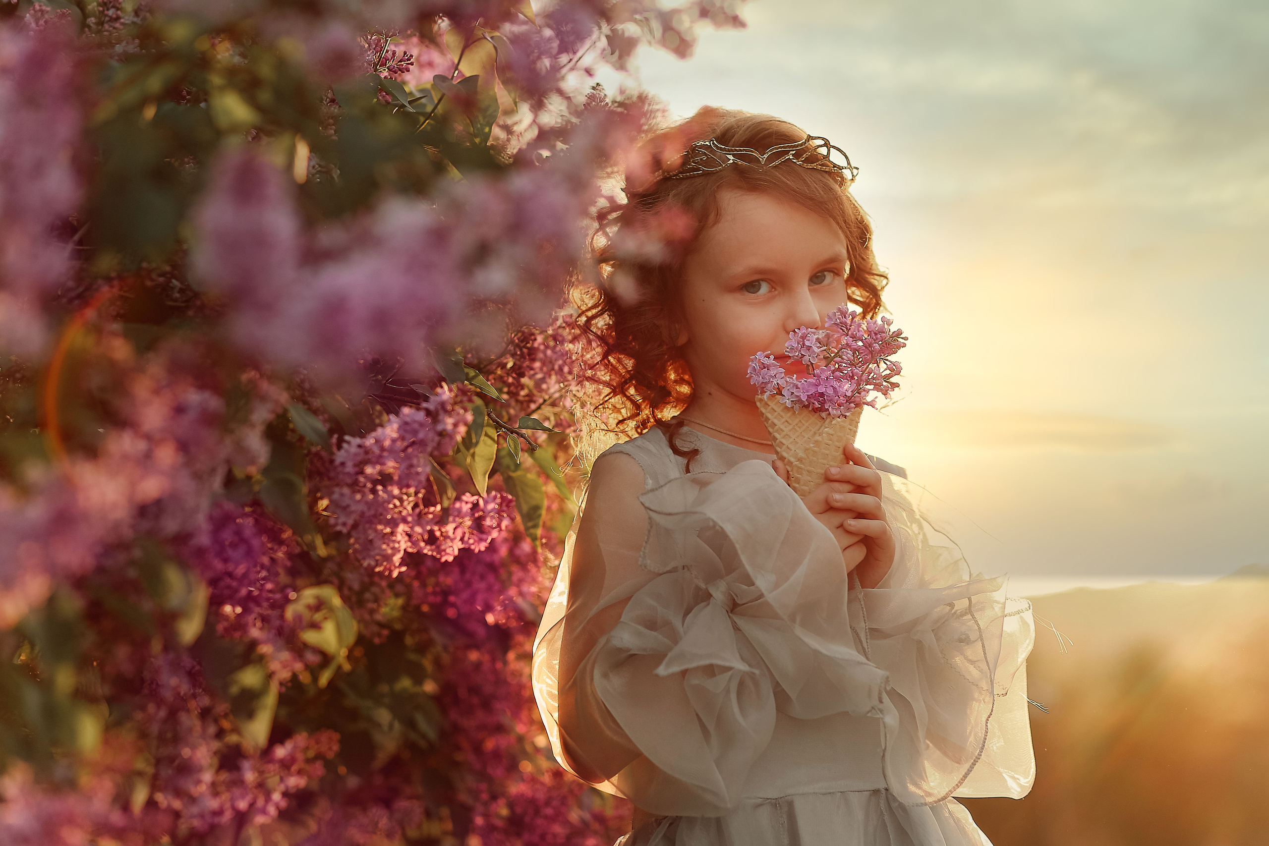 Съемка в яблоньке.Эльфийская малышка. Иванова Ирина Свадебный и семейный фотограф г. Уфа