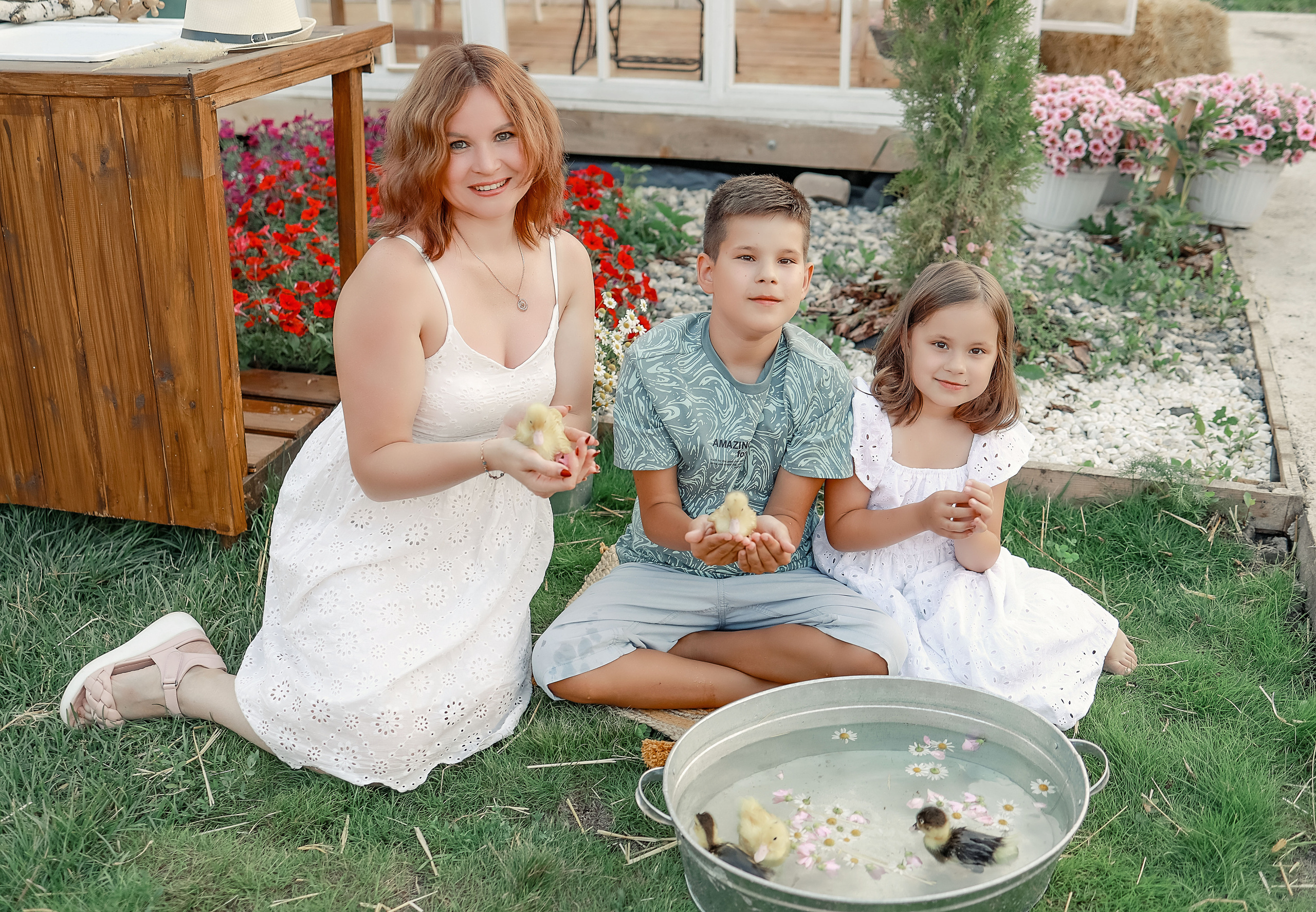 Съемка с гусятами, кроликом. Иванова Ирина Свадебный и семейный фотограф г. Уфа