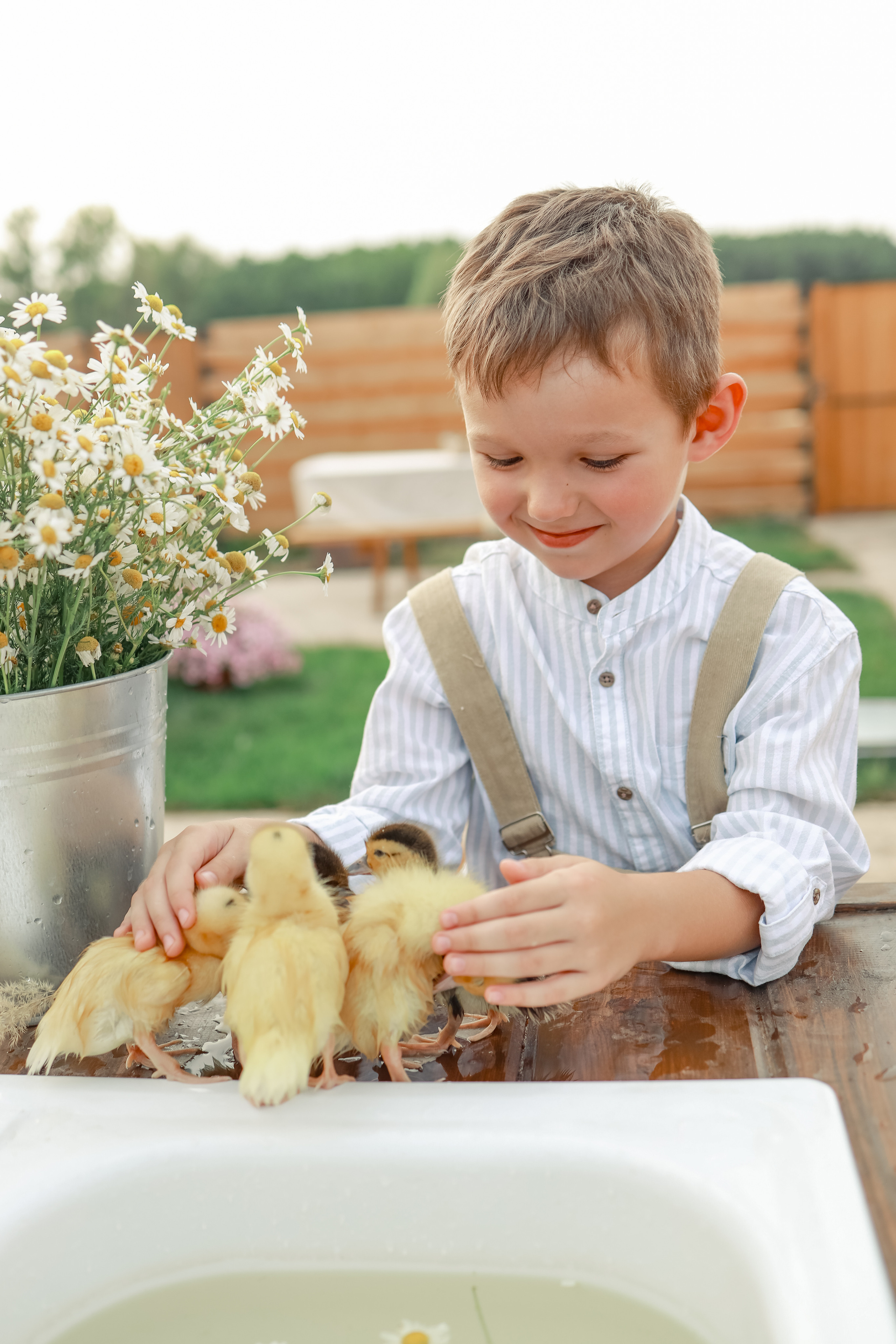 Семейная съемка с гусятами и кроликом. Иванова Ирина Свадебный и семейный фотограф г. Уфа