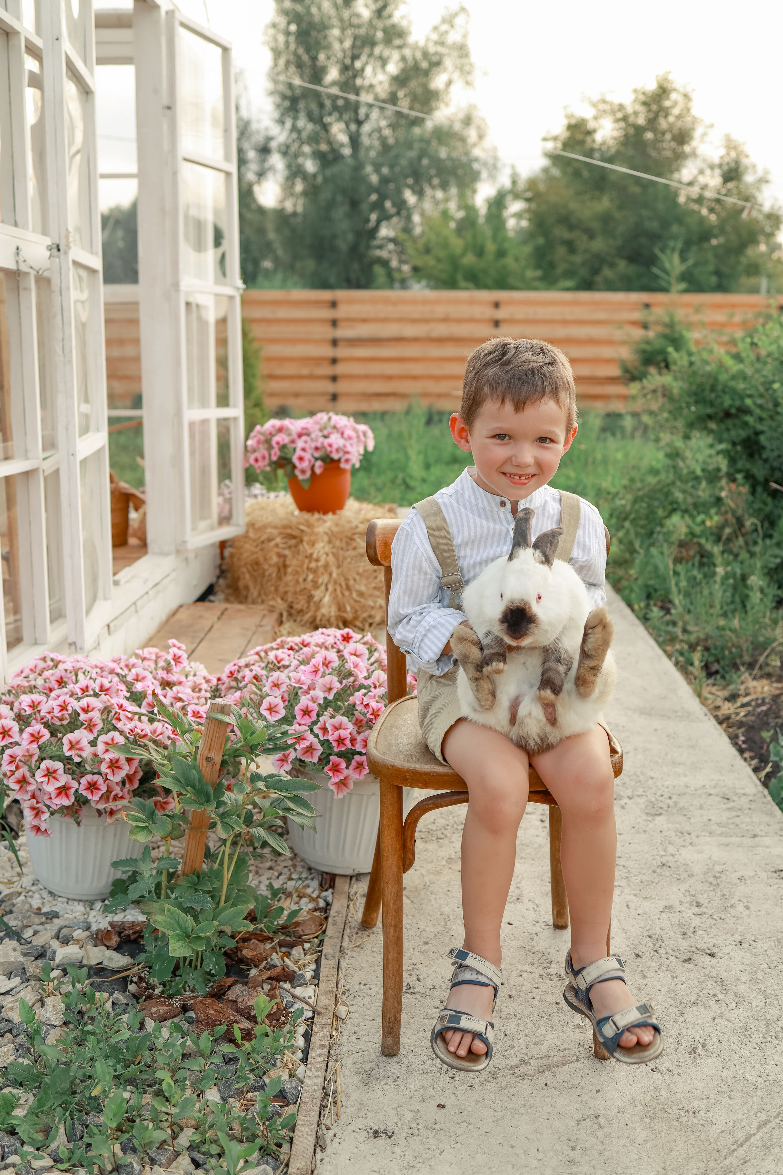 Семейная съемка с гусятами и кроликом. Иванова Ирина Свадебный и семейный фотограф г. Уфа