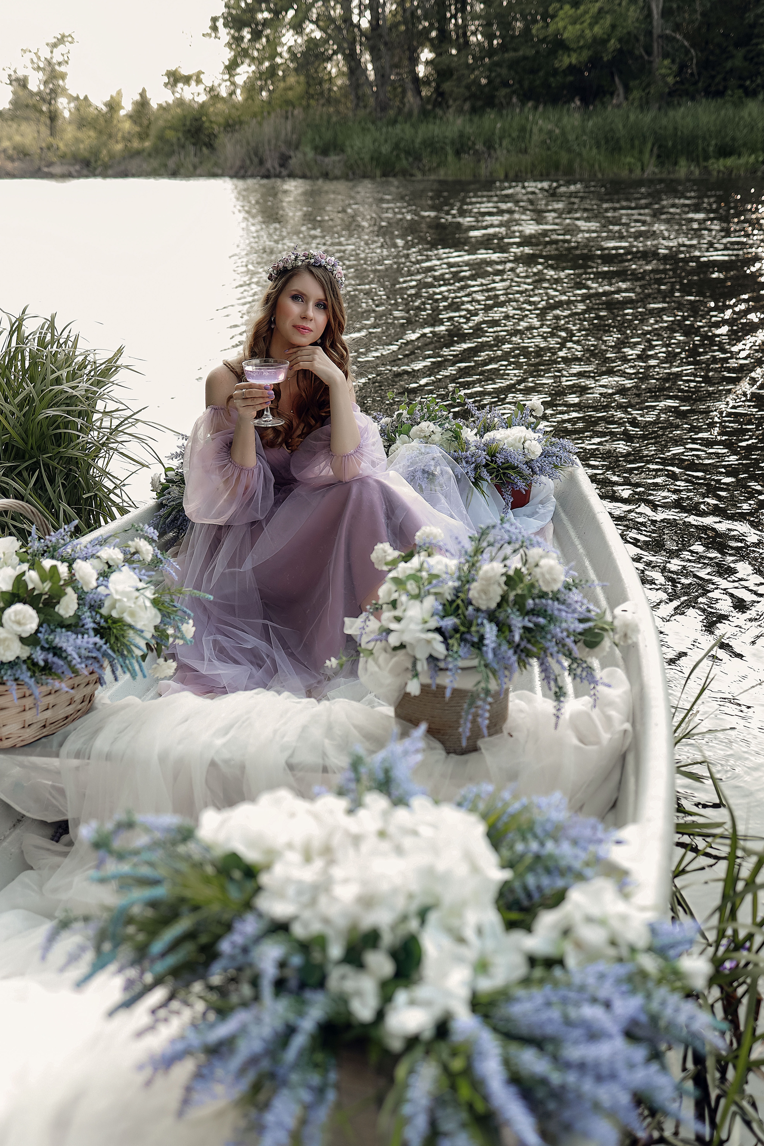 Съемка на лодке и с мольбертом. Иванова Ирина Свадебный и семейный фотограф г. Уфа