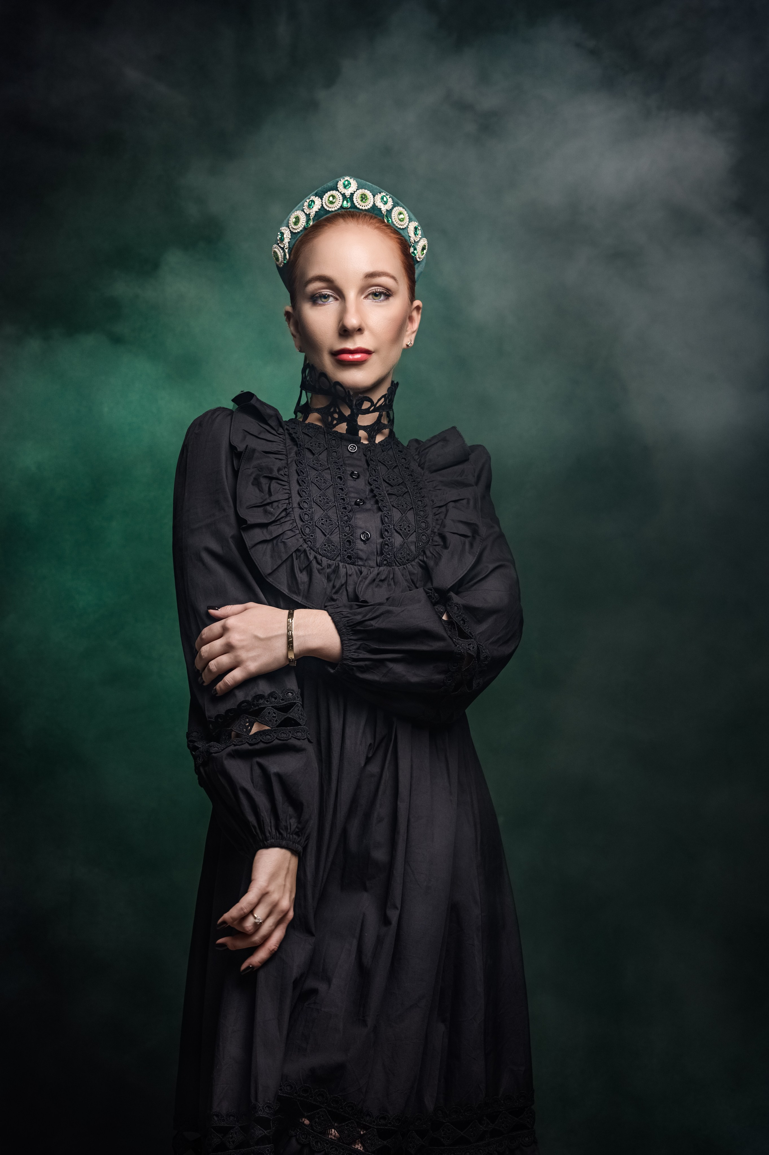 Студийная фотосессия в русском стиле для Веры. Фотограф Симферополь Крым Ольга Топоривская