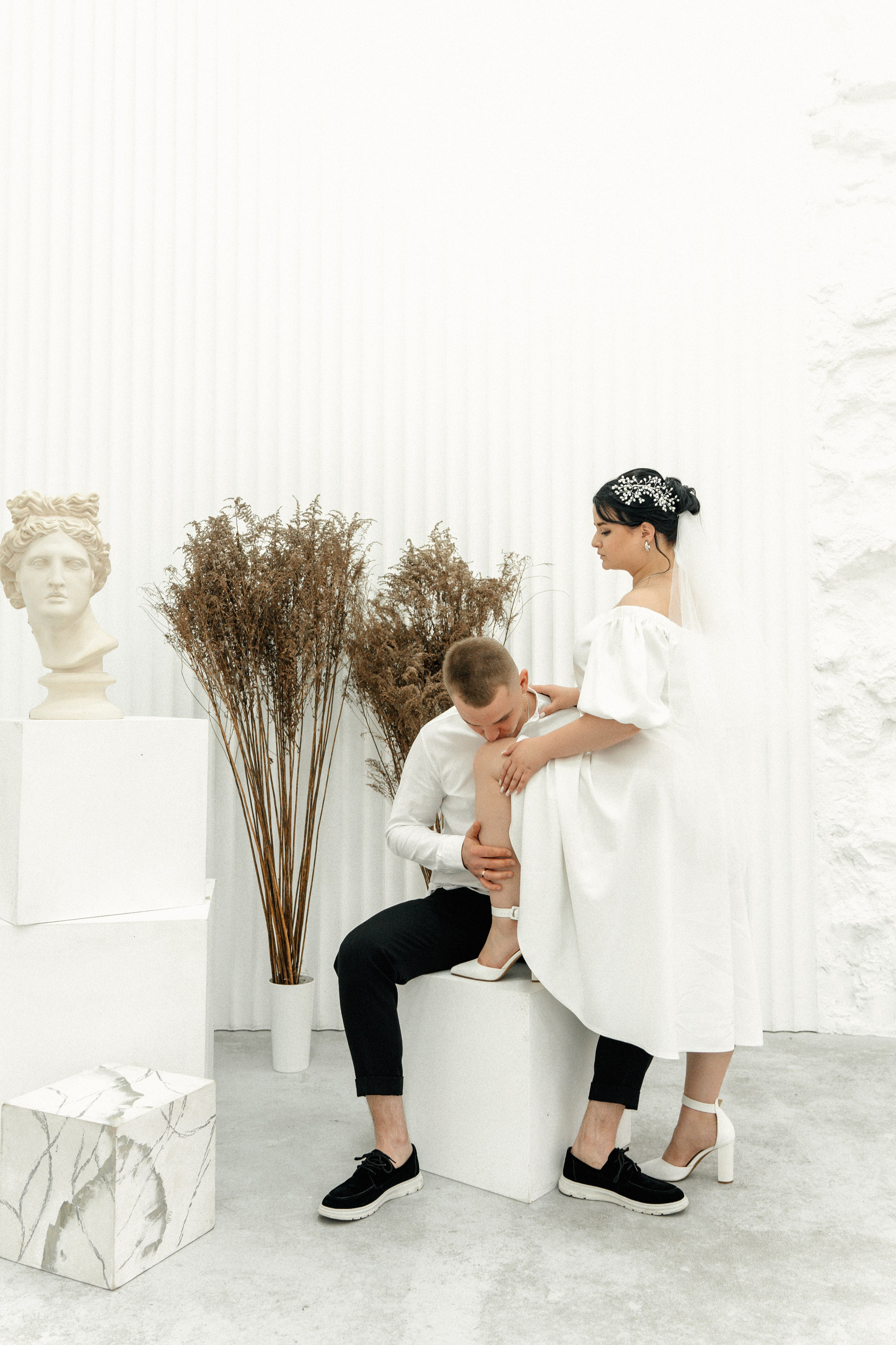 Студийная свадебная история любви. Ваш семейный фотограф в Минске — Вика Трегубова