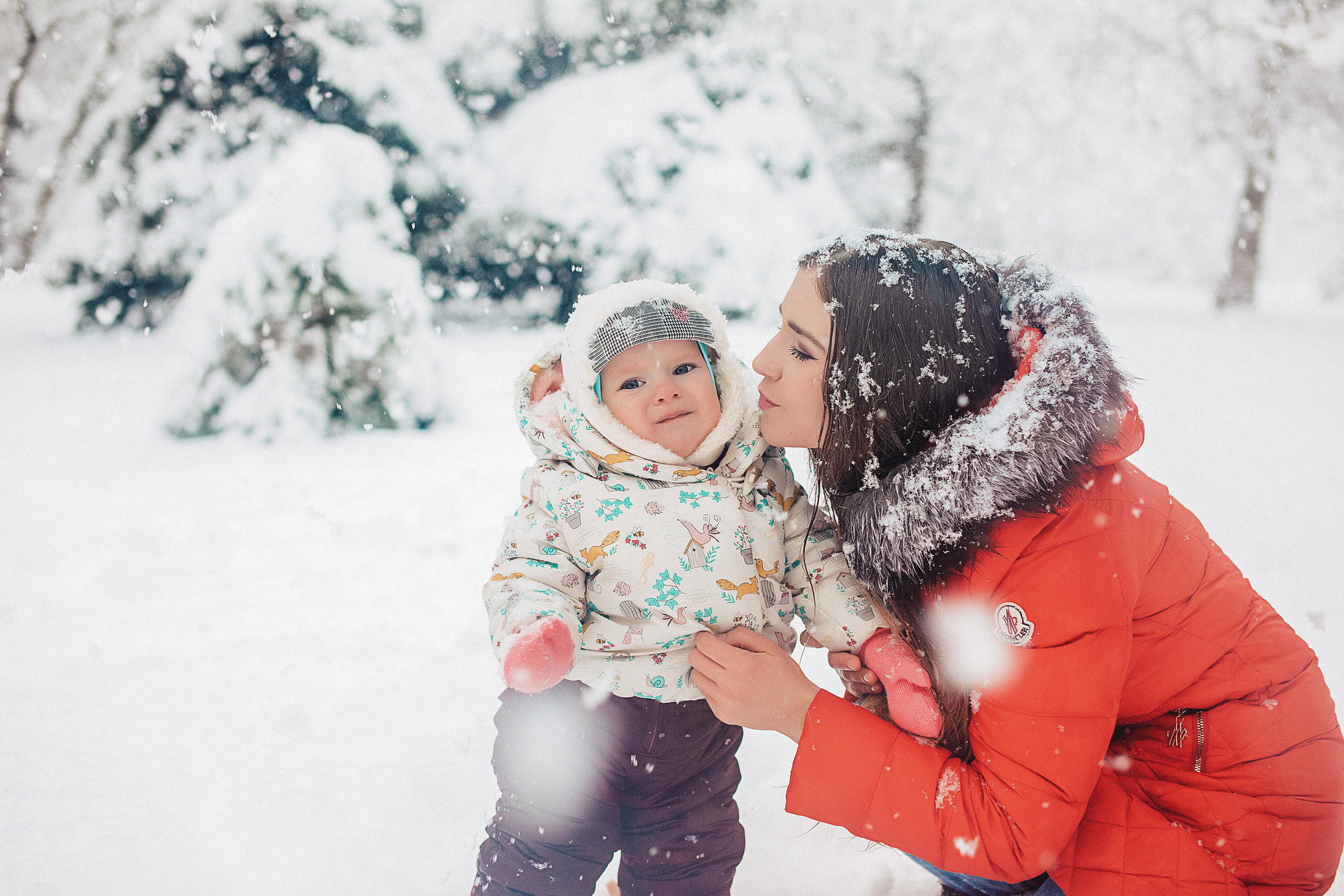Снежная прогулка «Рождественский парк». Свадебный и семейный фотограф/видеограф в Краснодаре Наталья Осинская