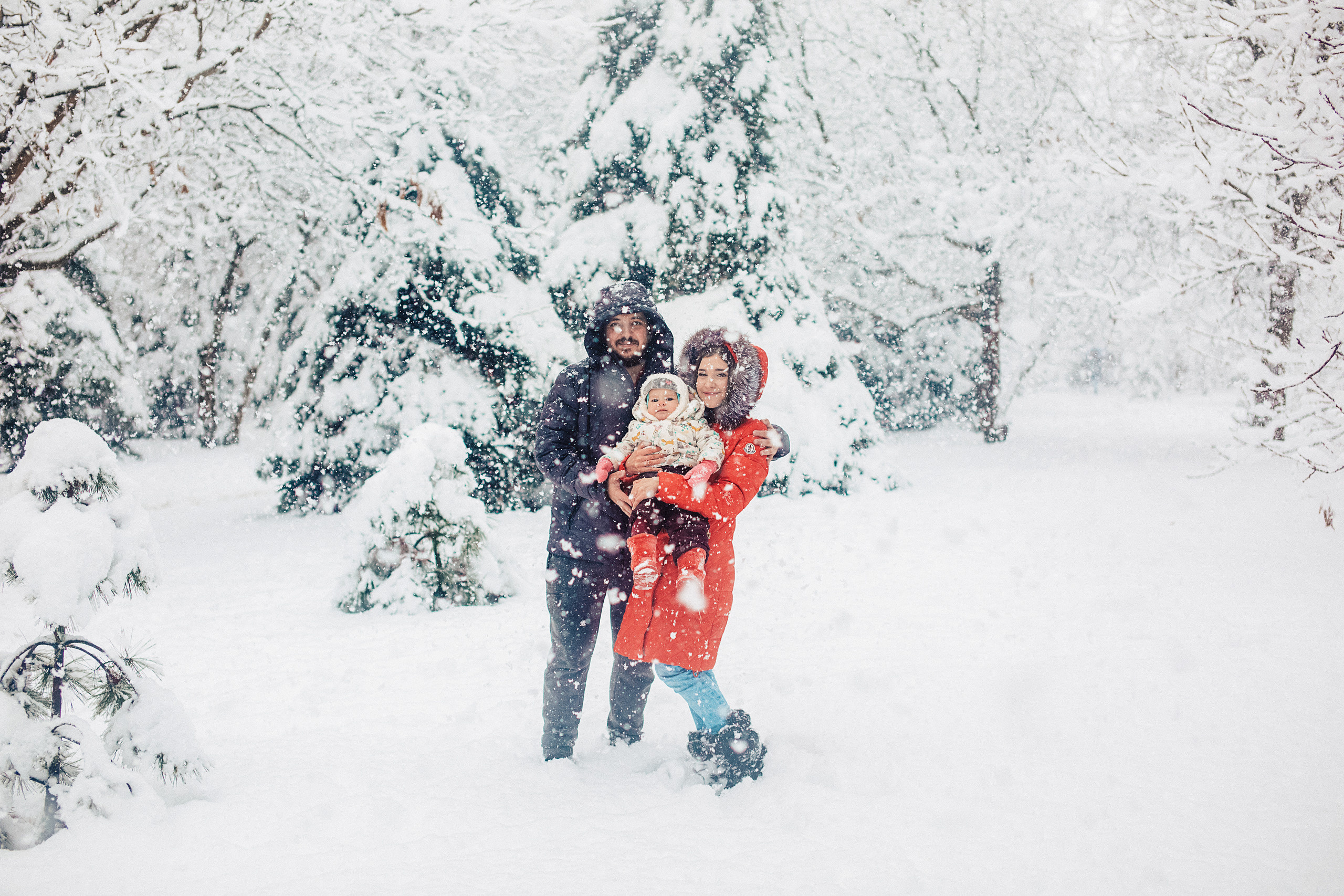 Снежная прогулка «Рождественский парк». Свадебный и семейный фотограф/видеограф в Краснодаре Наталья Осинская