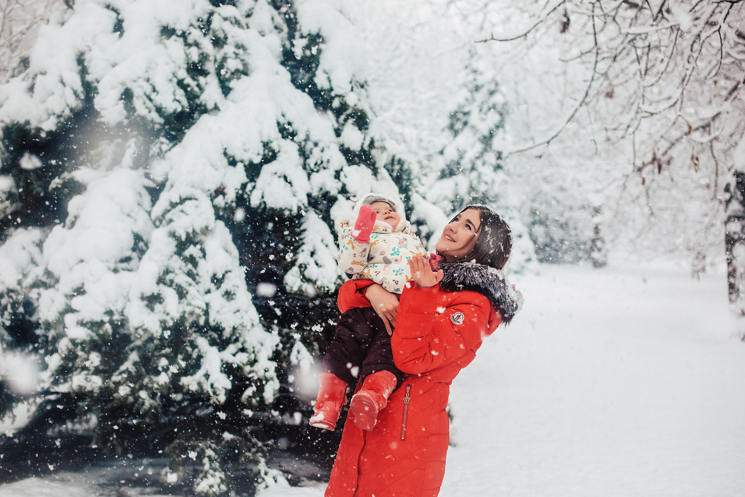 Снежная прогулка «Рождественский парк». Свадебный и семейный фотограф/видеограф в Краснодаре Наталья Осинская