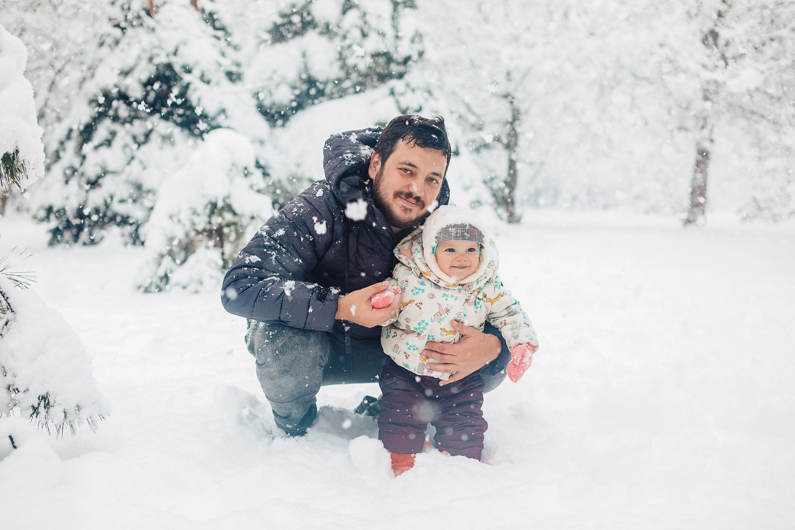 Снежная прогулка «Рождественский парк». Свадебный и семейный фотограф/видеограф в Краснодаре Наталья Осинская