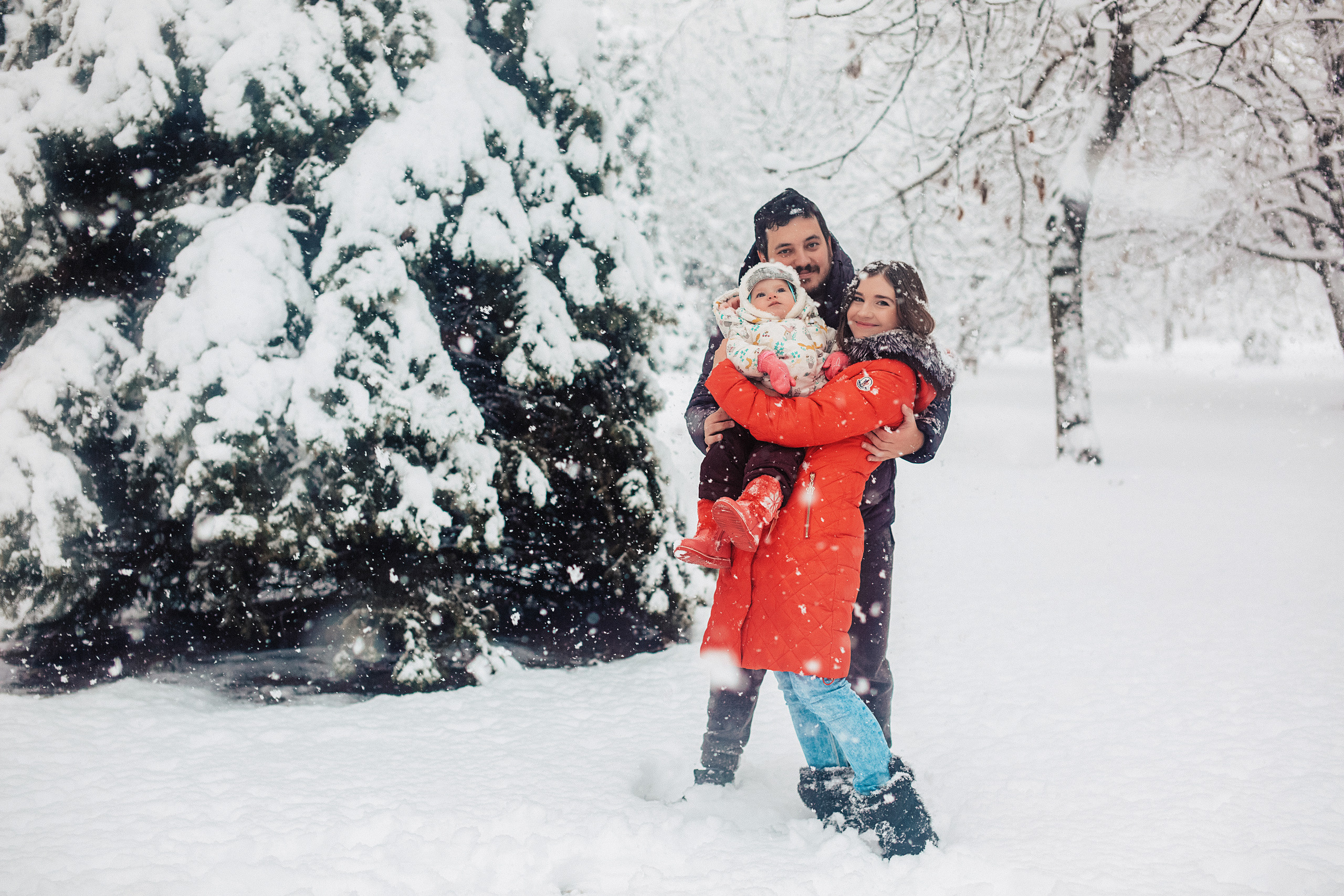 Снежная прогулка «Рождественский парк». Свадебный и семейный фотограф/видеограф в Краснодаре Наталья Осинская