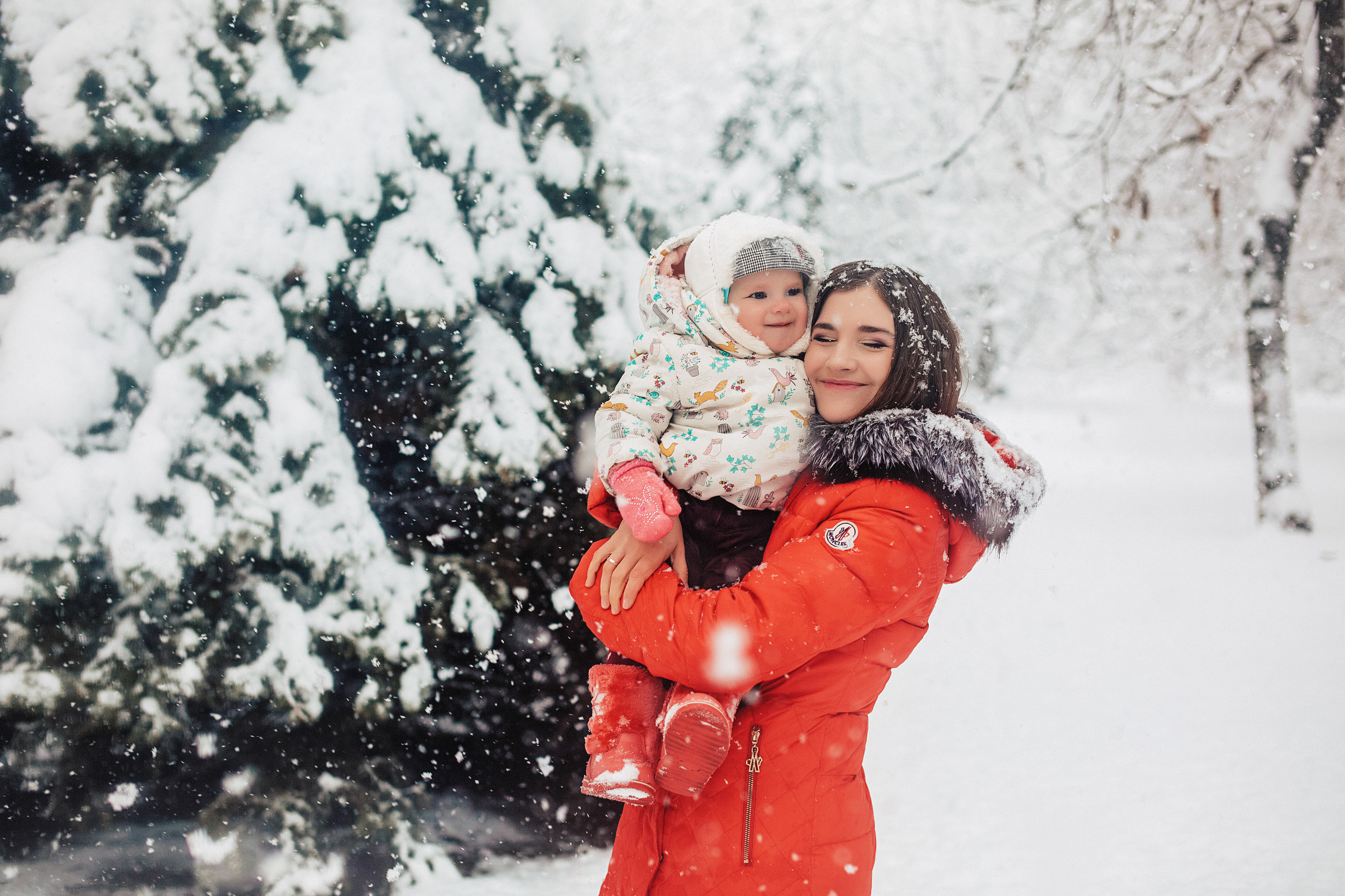 Снежная прогулка «Рождественский парк». Свадебный и семейный фотограф/видеограф в Краснодаре Наталья Осинская