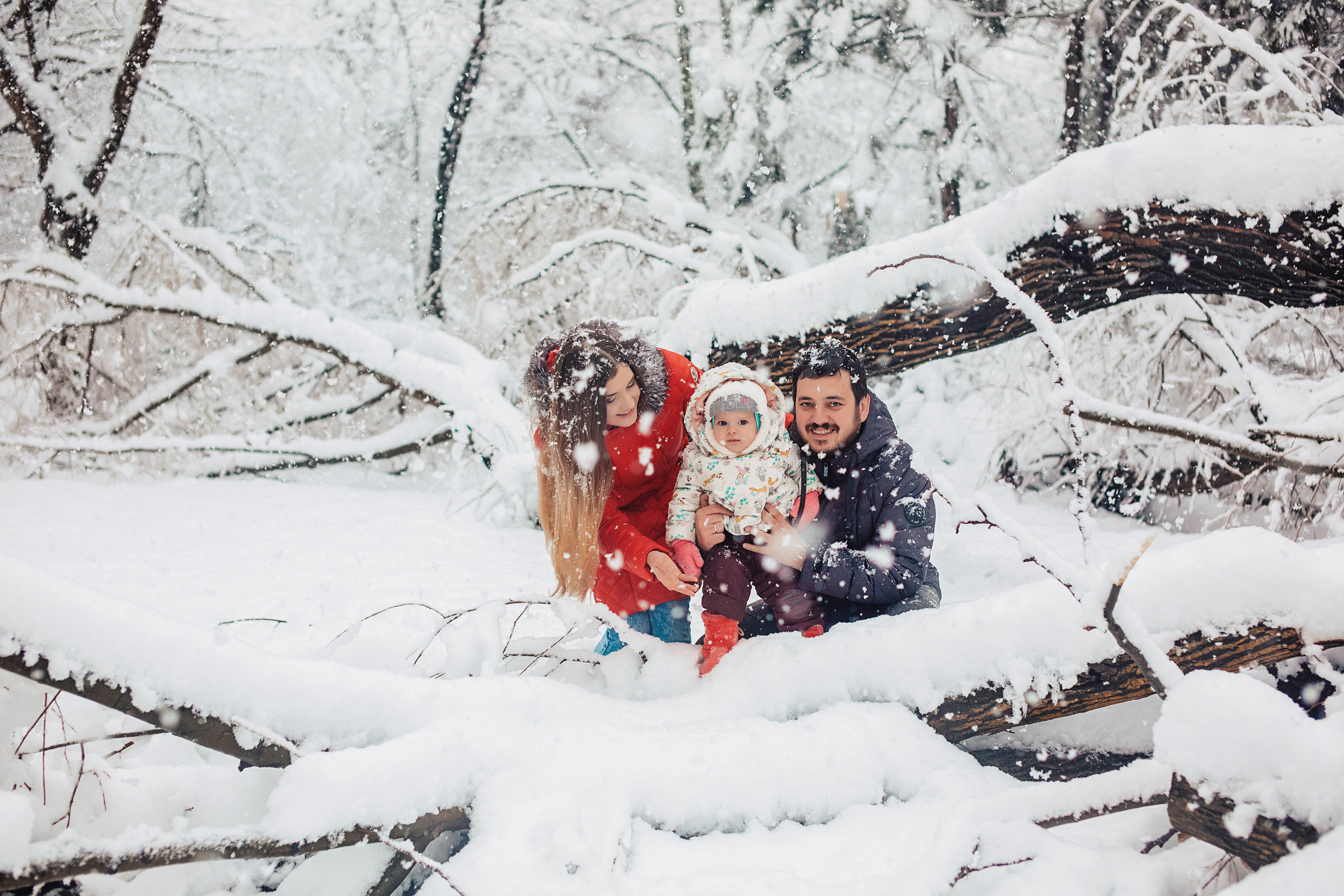 Снежная прогулка «Рождественский парк». Свадебный и семейный фотограф/видеограф в Краснодаре Наталья Осинская