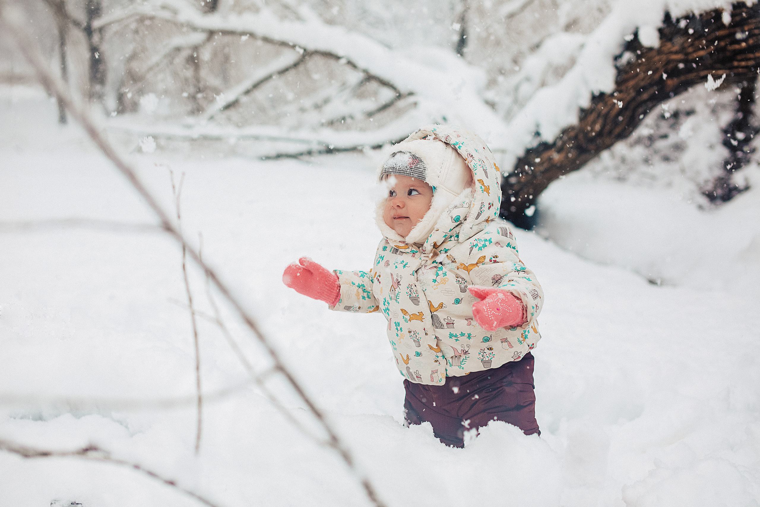 Снежная прогулка «Рождественский парк». Свадебный и семейный фотограф/видеограф в Краснодаре Наталья Осинская