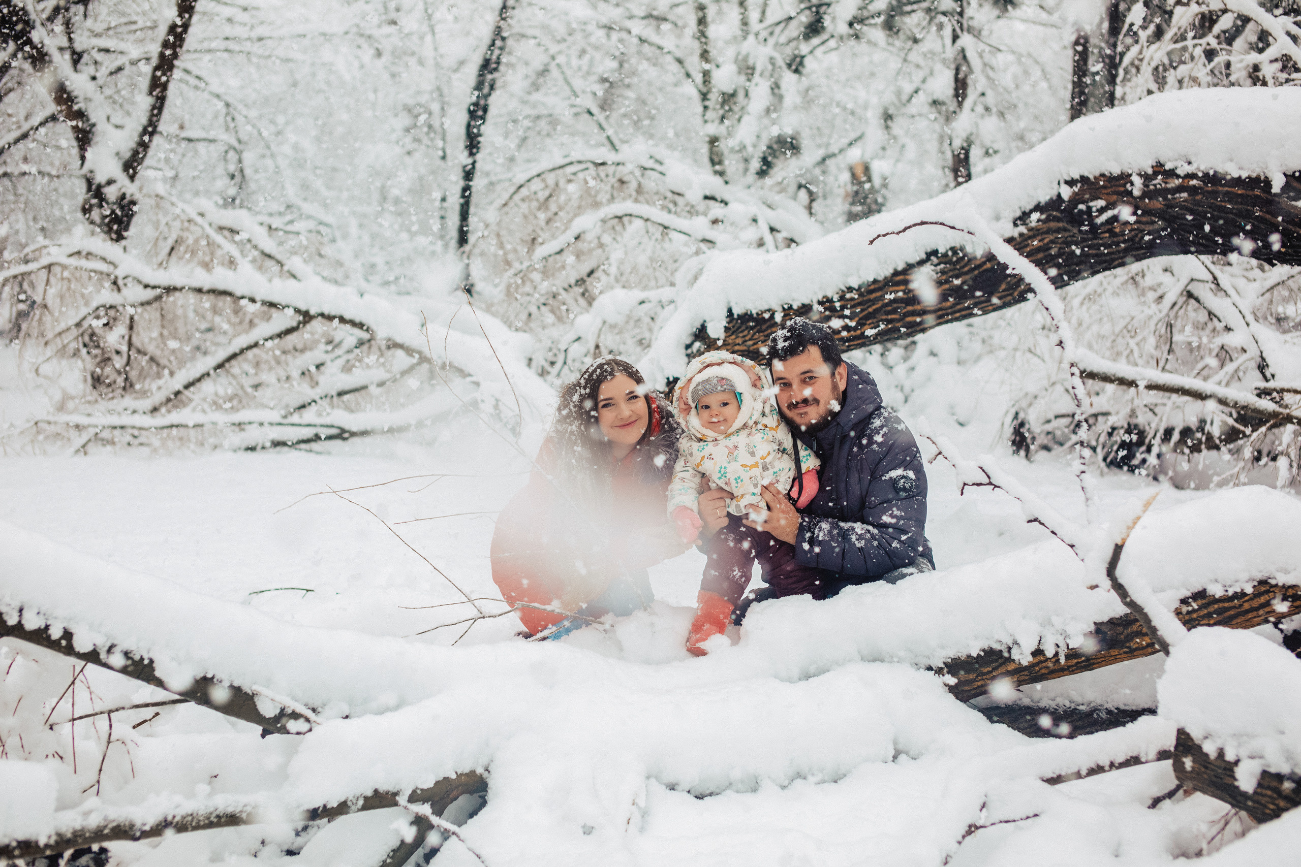 Снежная прогулка «Рождественский парк». Свадебный и семейный фотограф/видеограф в Краснодаре Наталья Осинская
