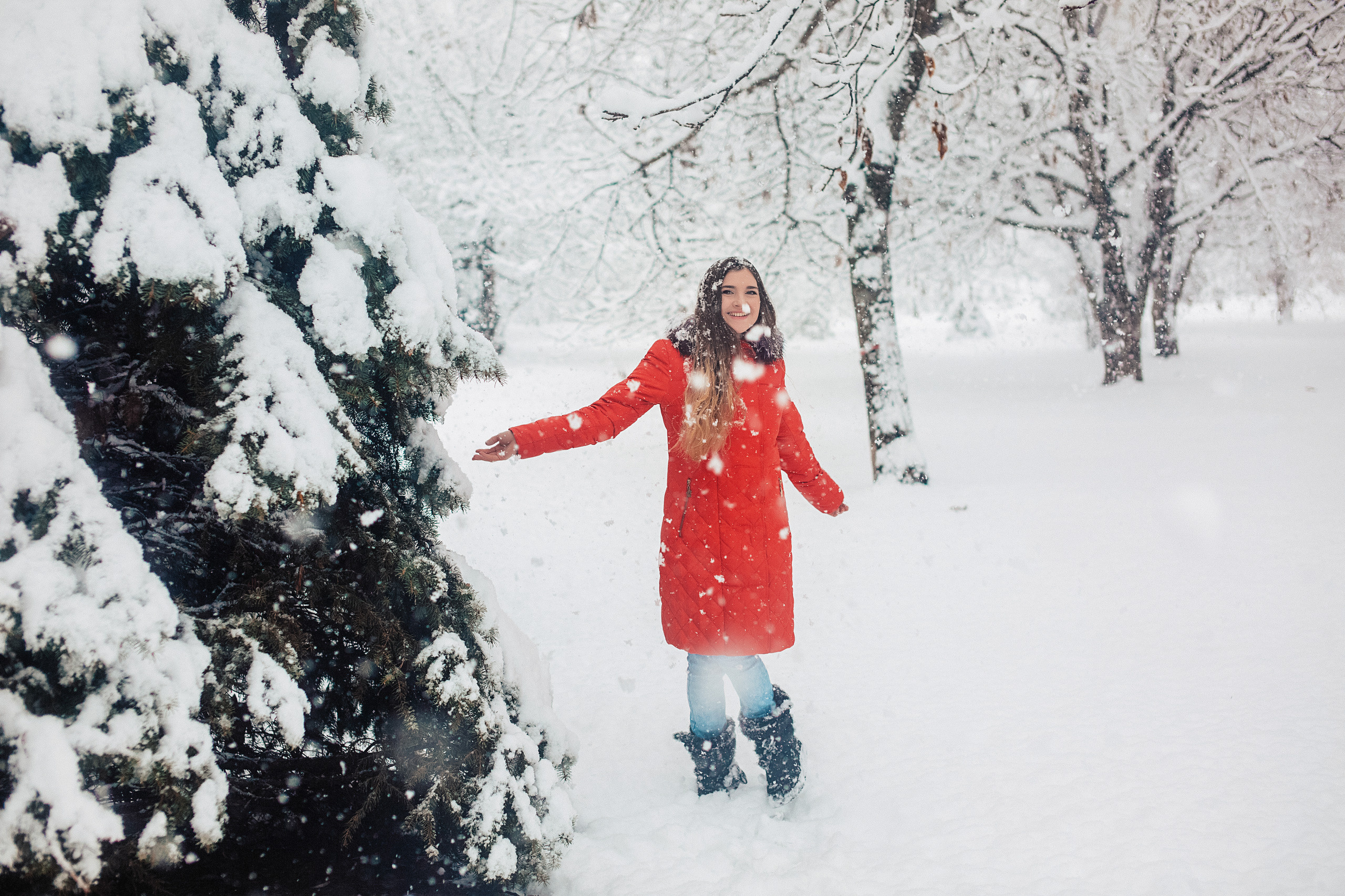 Снежная прогулка «Рождественский парк». Свадебный и семейный фотограф/видеограф в Краснодаре Наталья Осинская