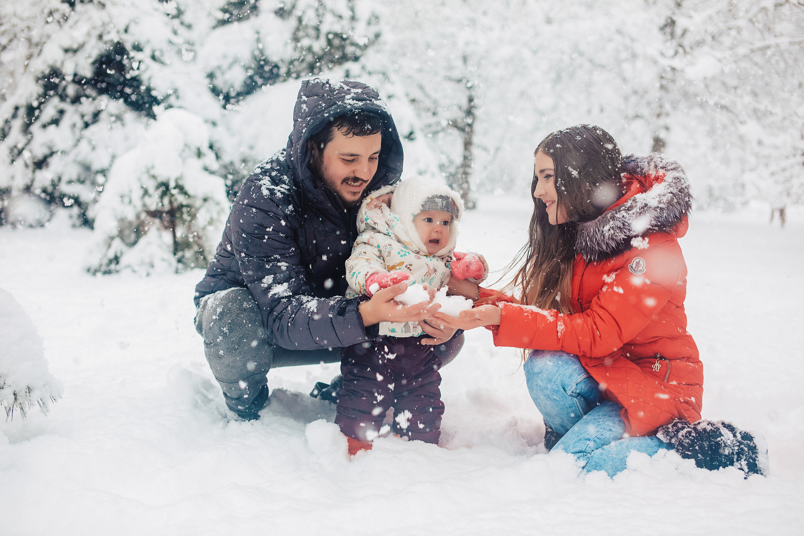 Снежная прогулка «Рождественский парк». Свадебный и семейный фотограф/видеограф в Краснодаре Наталья Осинская