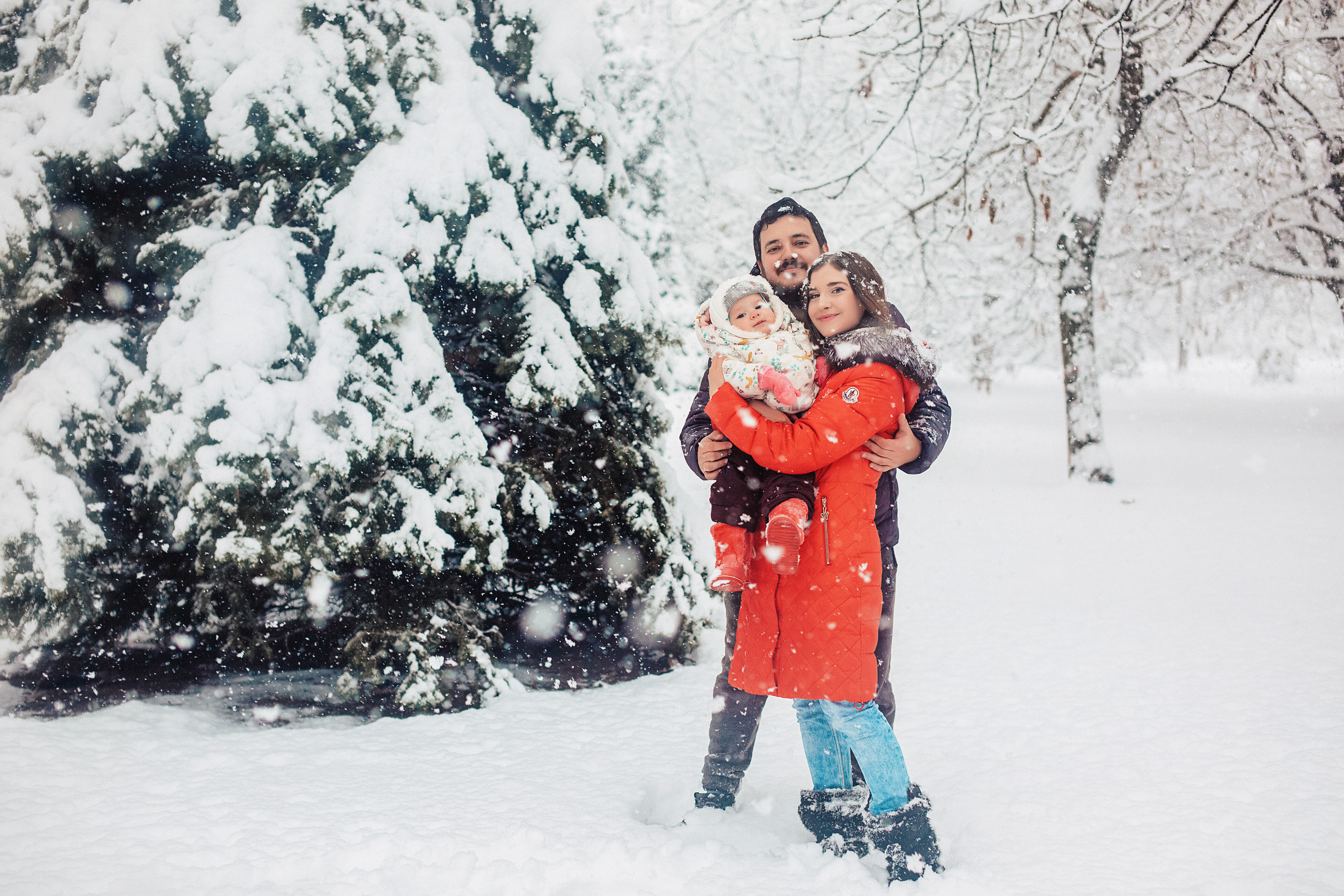 Снежная прогулка «Рождественский парк». Свадебный и семейный фотограф/видеограф в Краснодаре Наталья Осинская