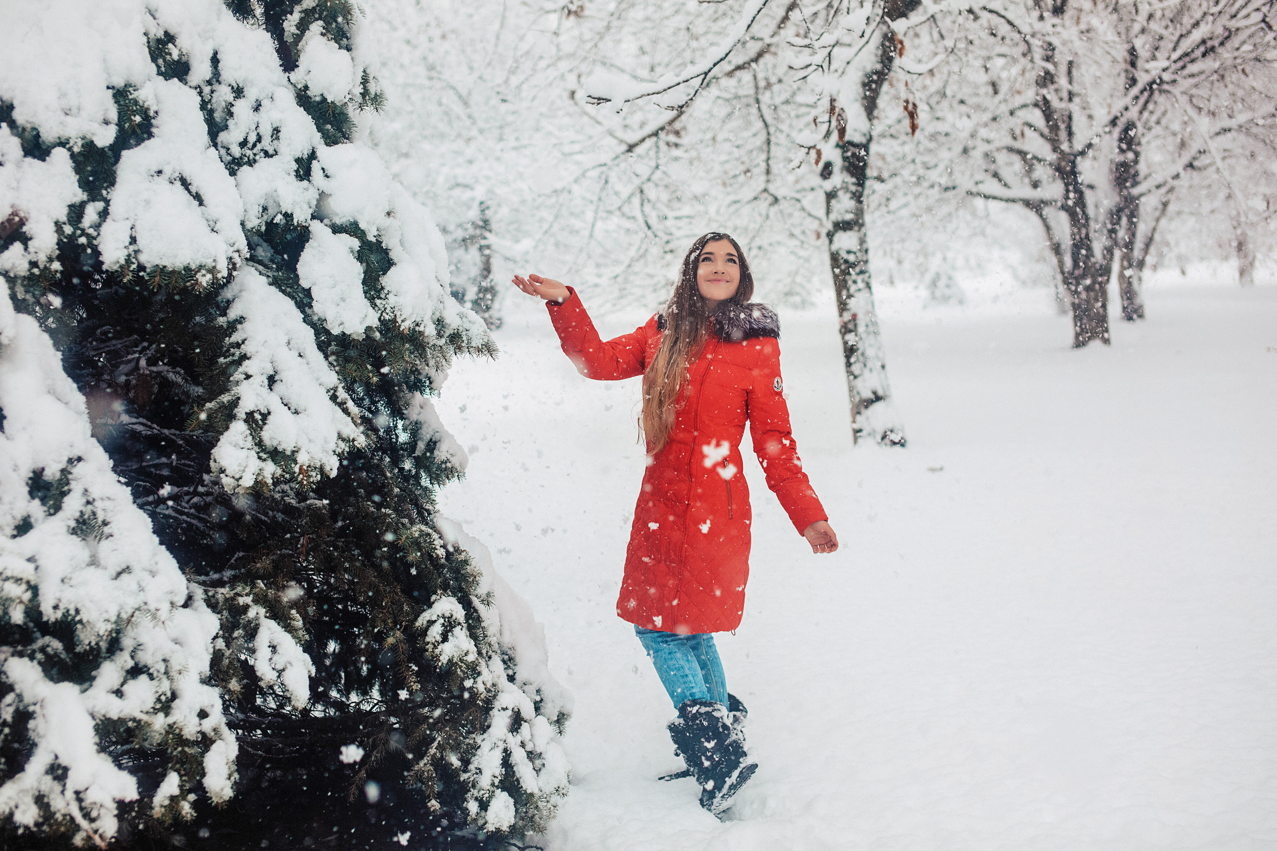 Снежная прогулка «Рождественский парк». Свадебный и семейный фотограф/видеограф в Краснодаре Наталья Осинская